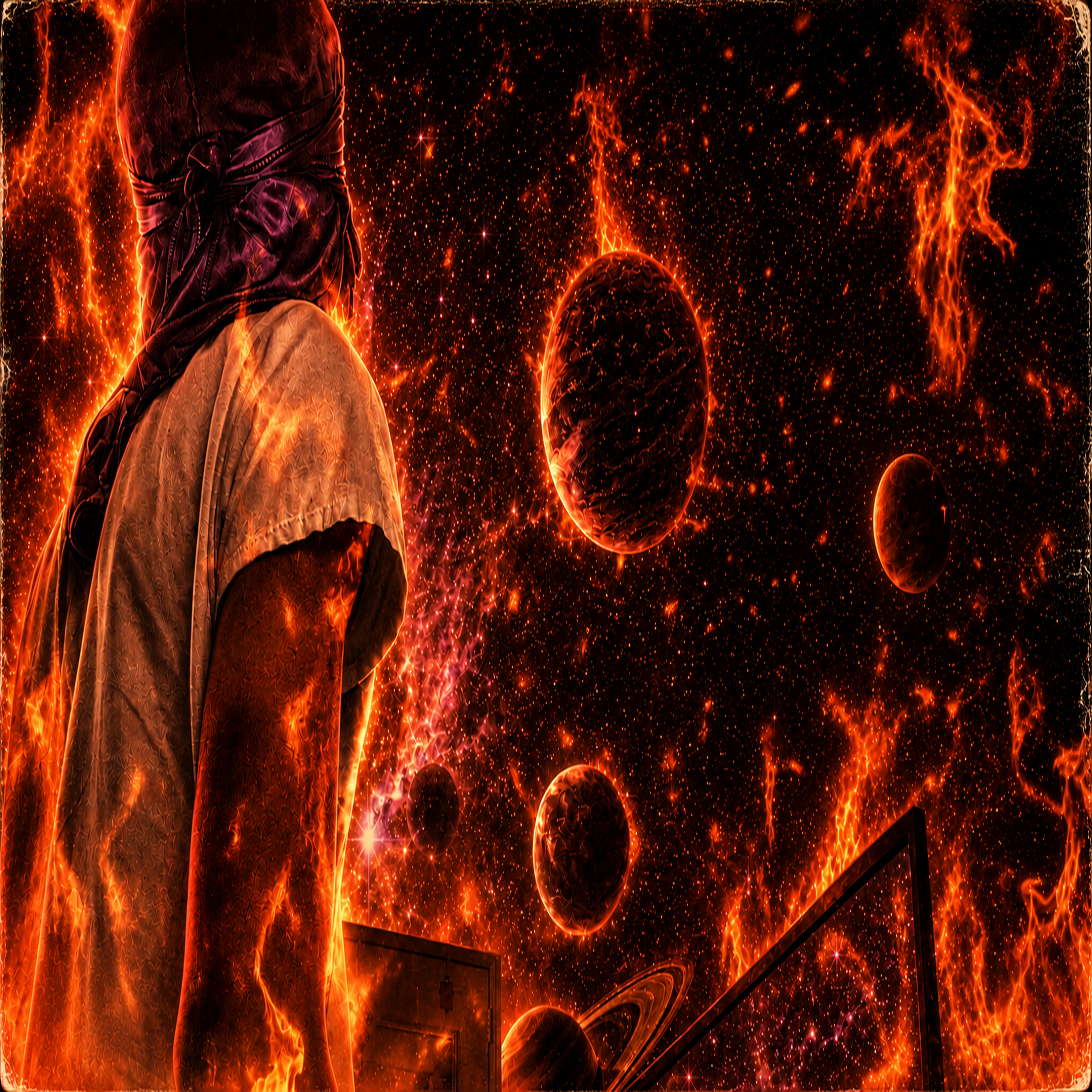 Burning Echoes by MJ Spazz cover art