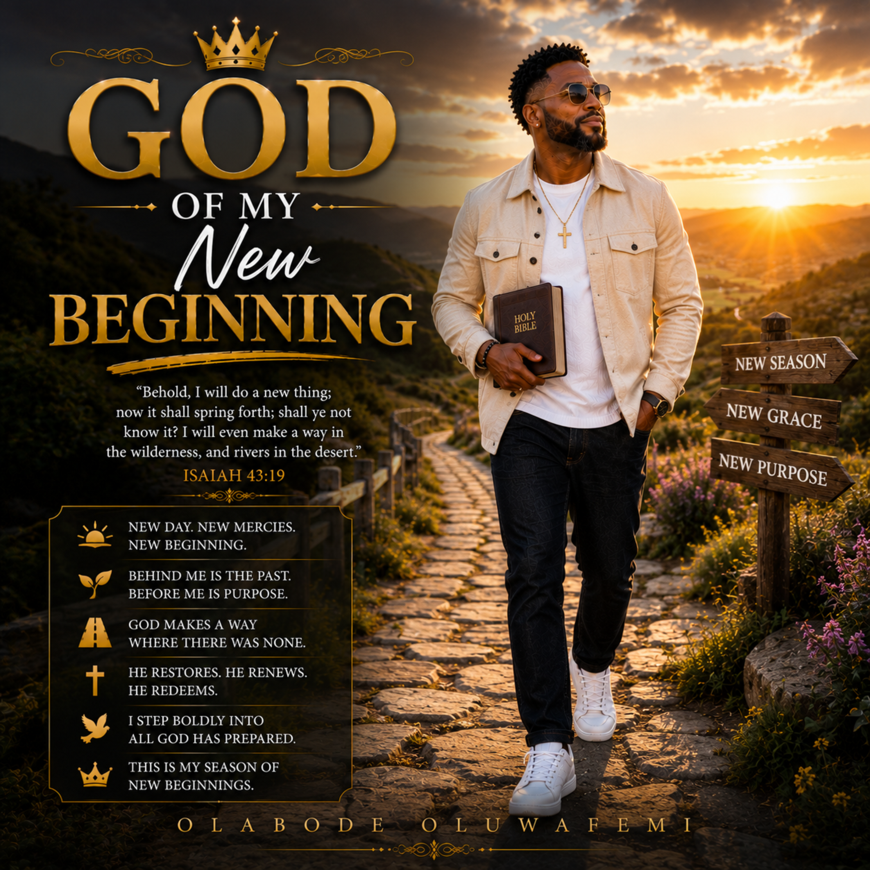 God of My New Beginning by olabode oluwafemi cover art