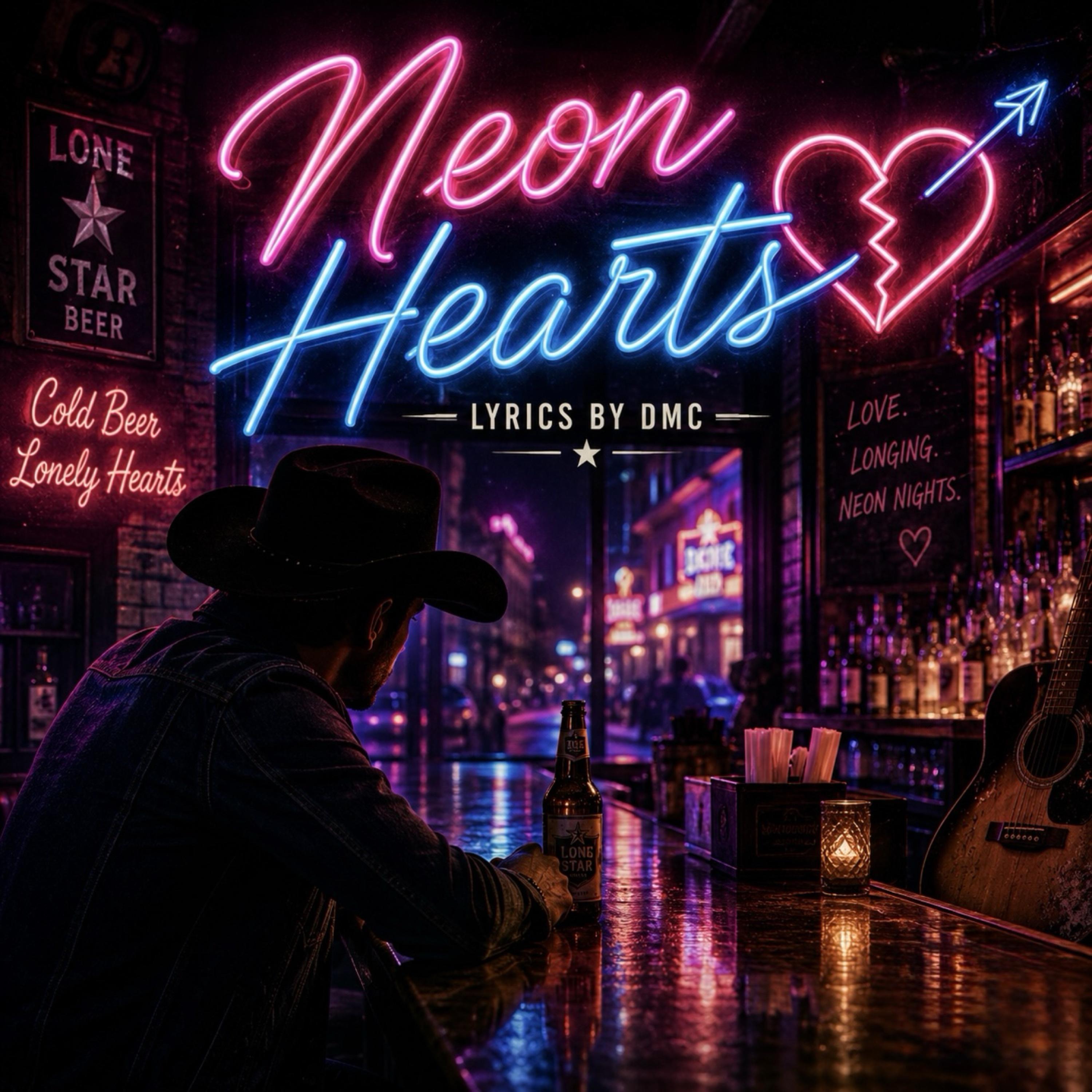 Neon Hearts by Lyrics by DMC cover art