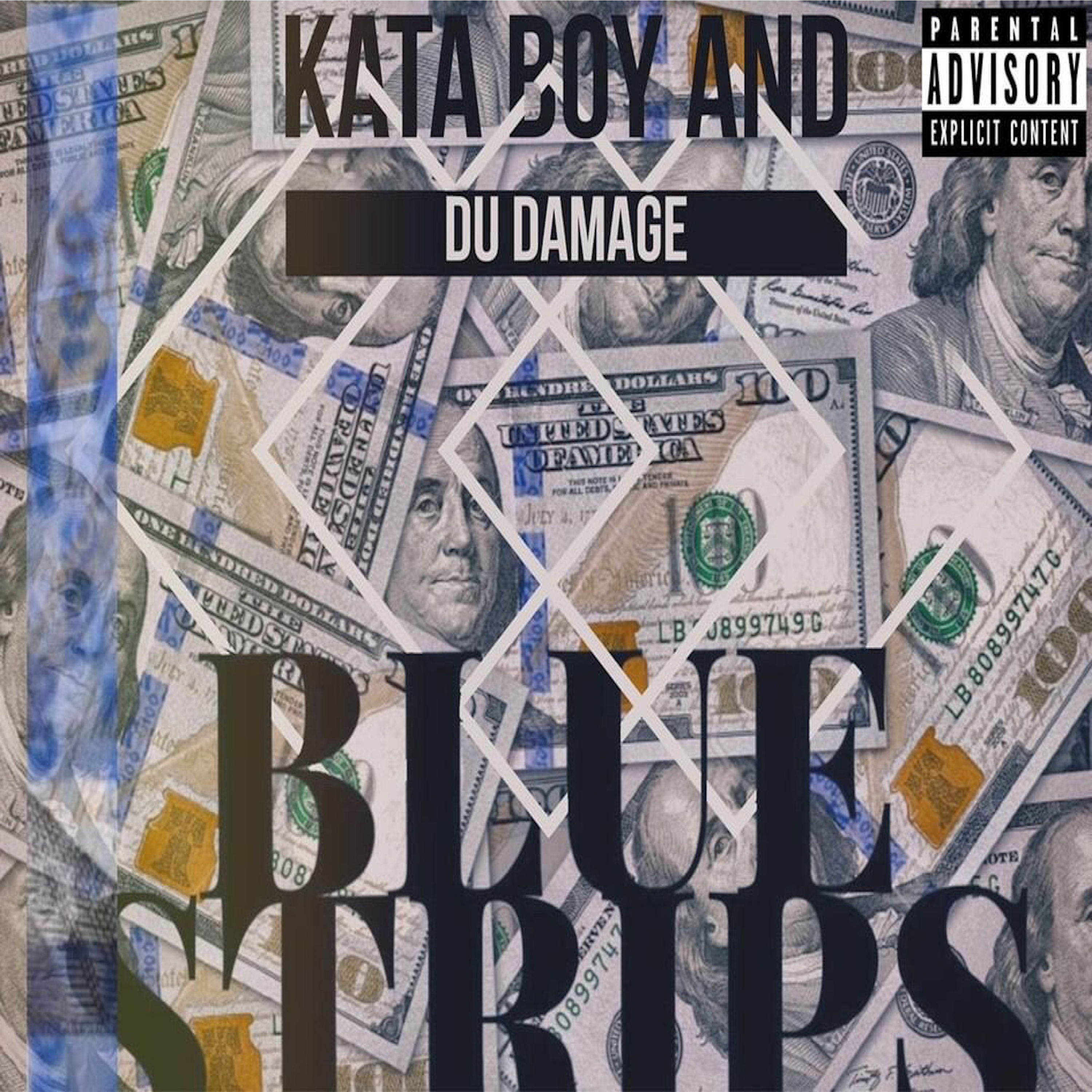 Kata Boy & Du Damage (Blue Strips) E.P artwork