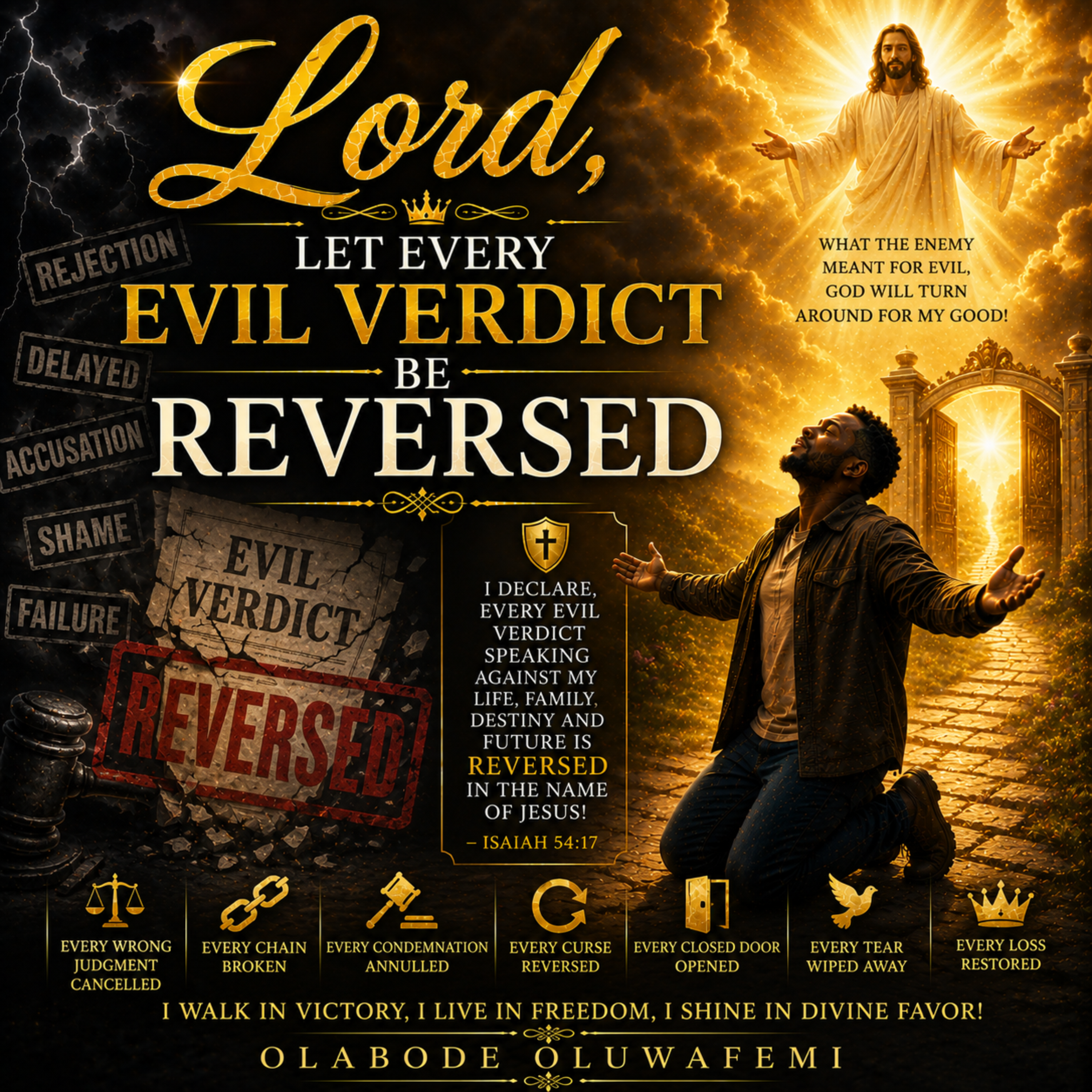 Lord, Let Every Evil Verdict Be Reversed by olabode oluwafemi cover art