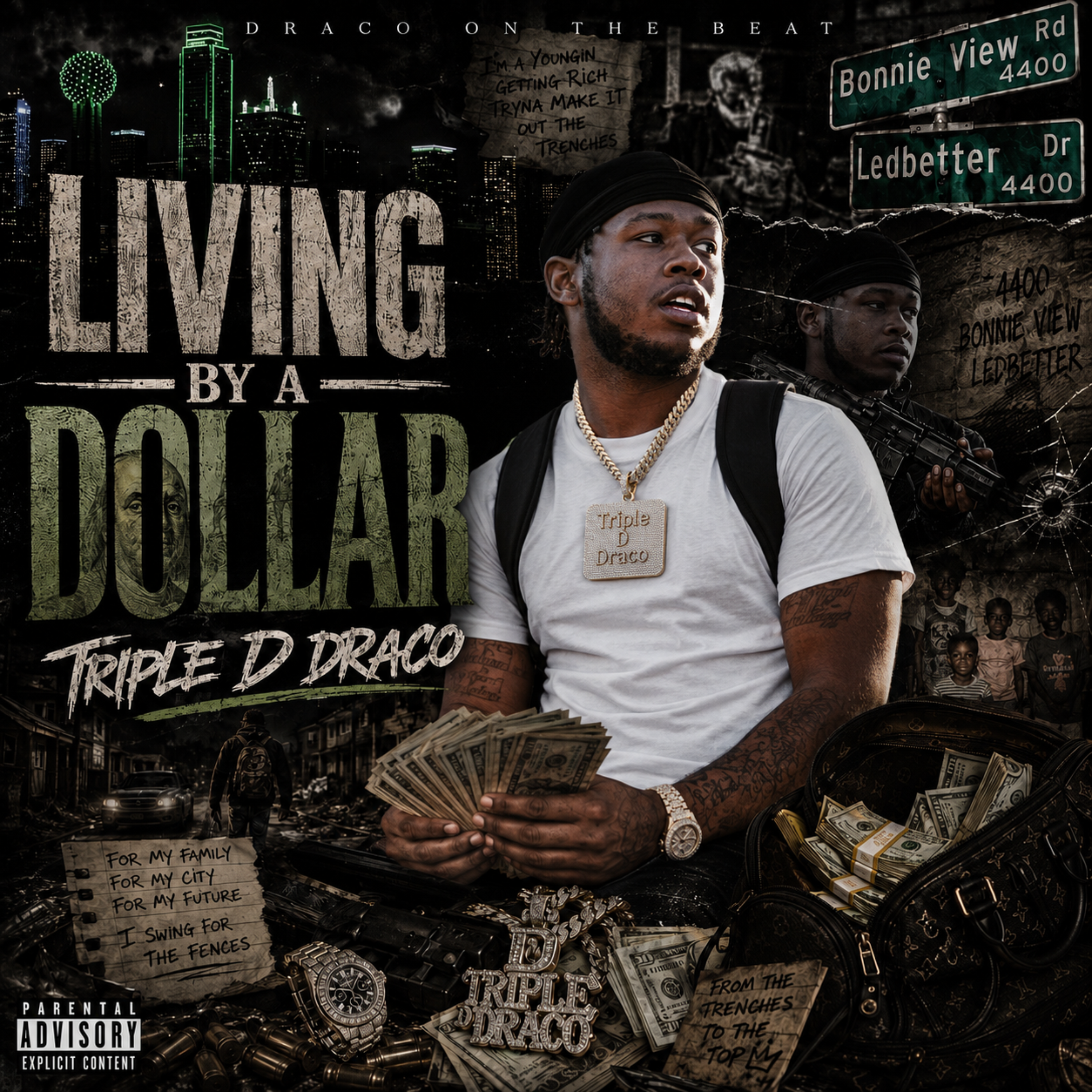 Living By a Dollar by Triple D Draco cover art