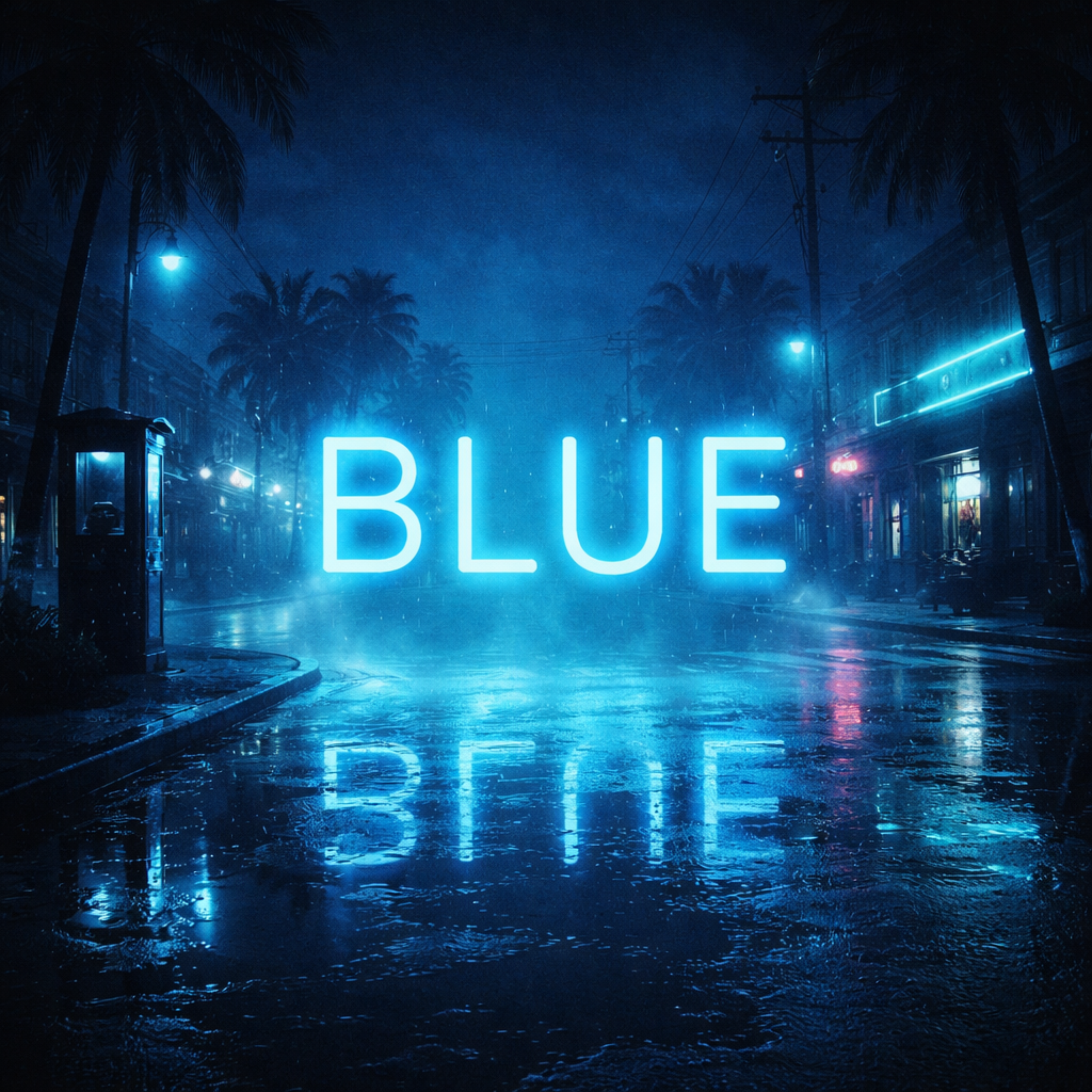 Blue artwork