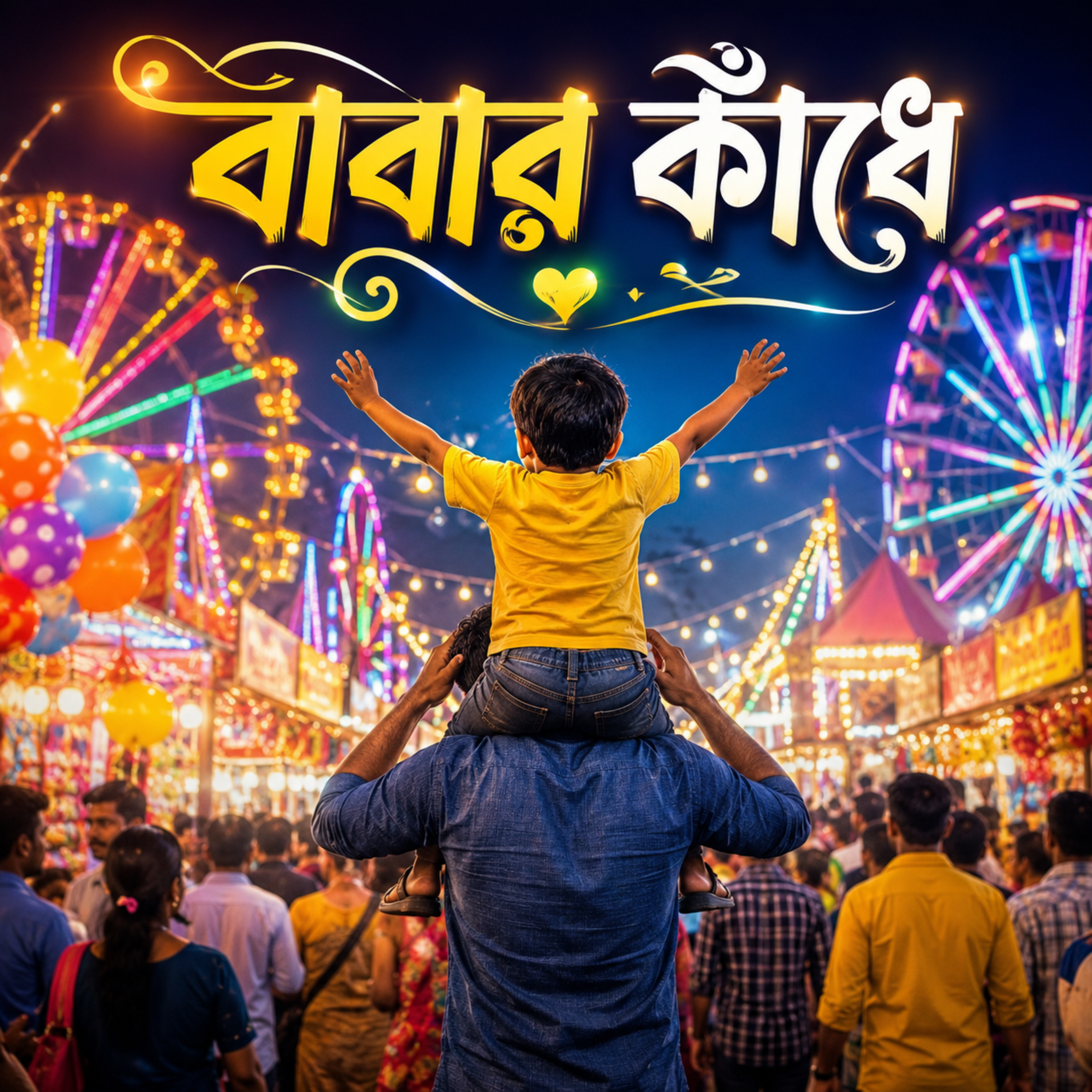 বাবার কাঁধে (Babar Kandhe) by Rabiul Karim cover art