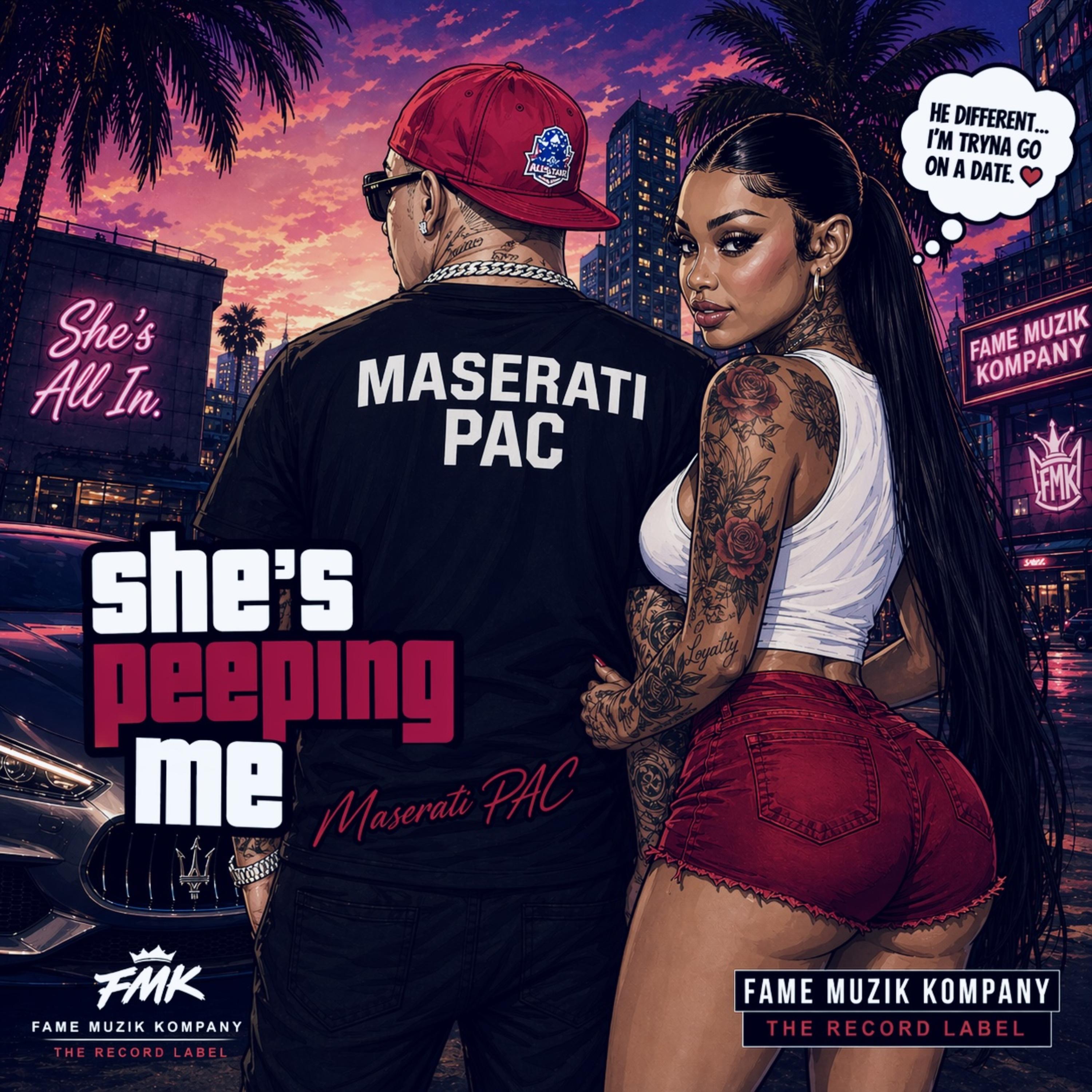 SHE PEEPIN ME artwork