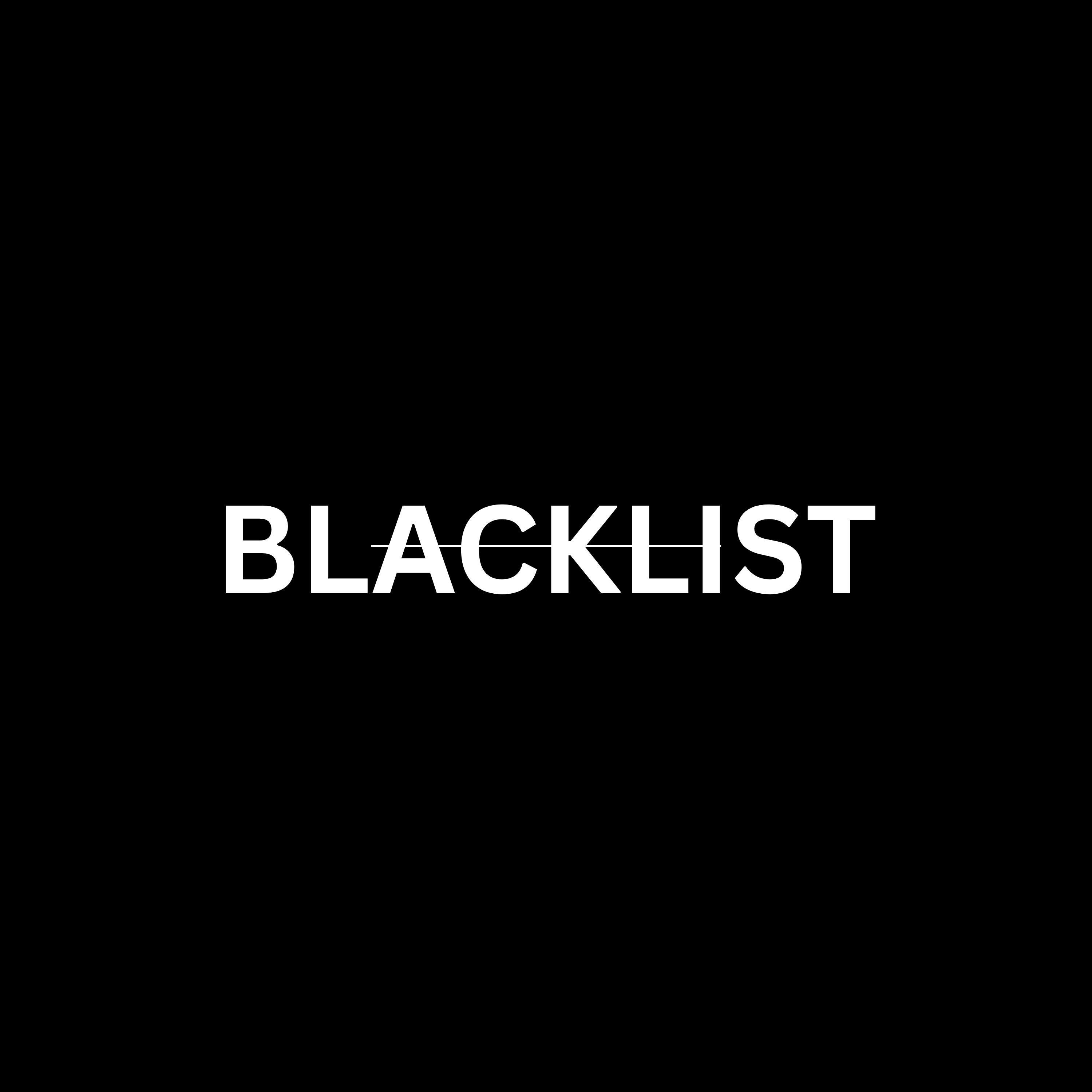 BLACKLIST artwork