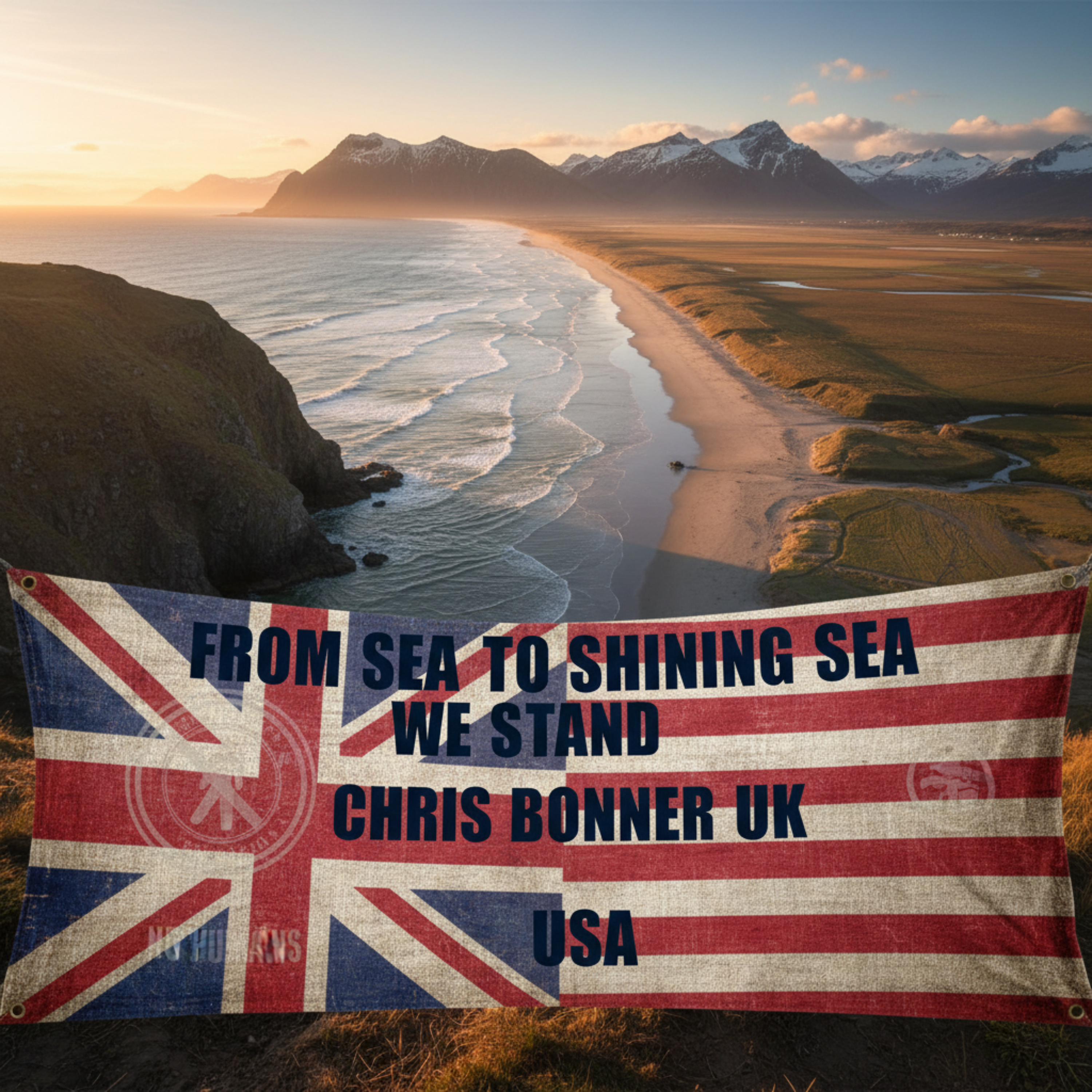 From Sea To Shining Sea We Stand by Chris Bonner UK cover art