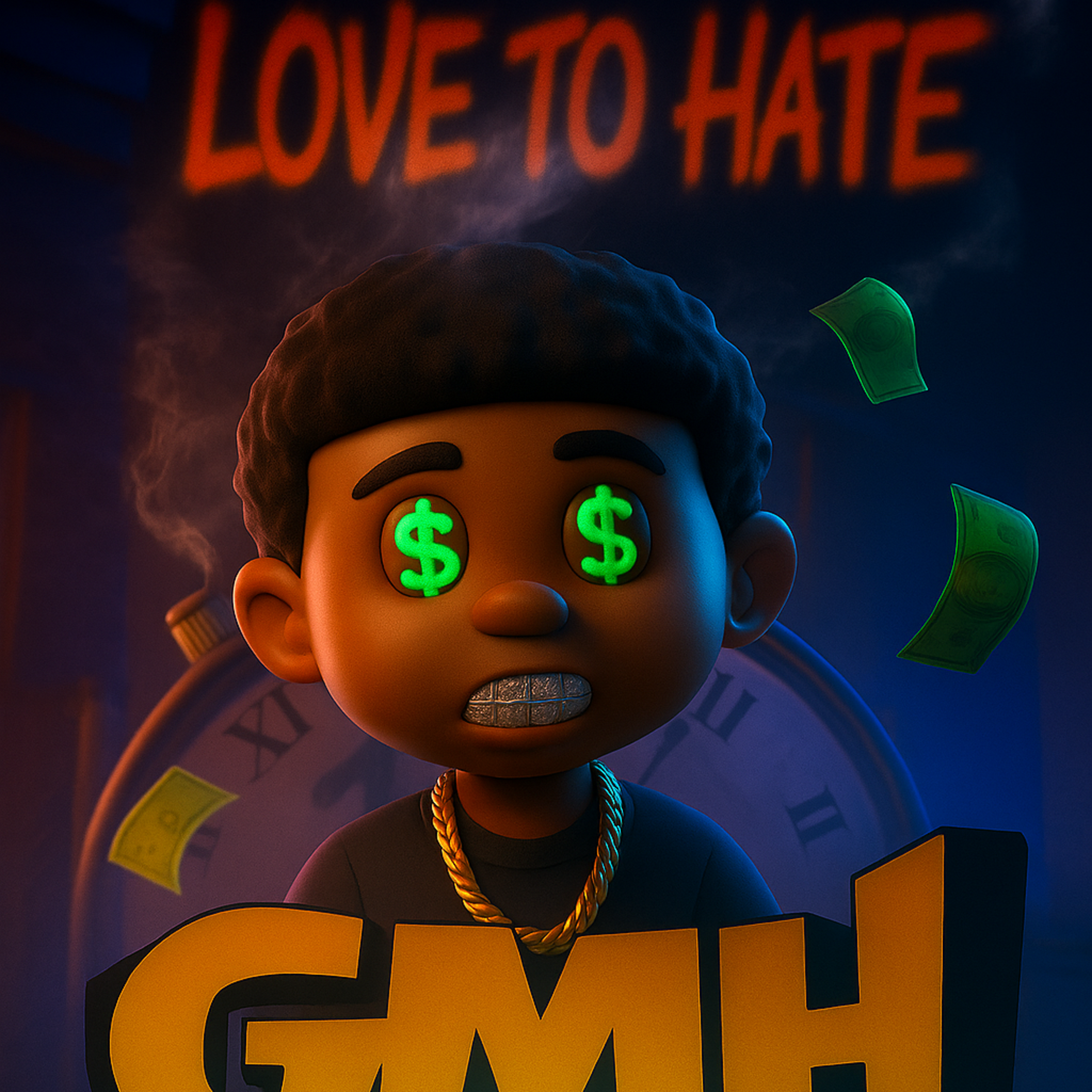 Love to hate artwork
