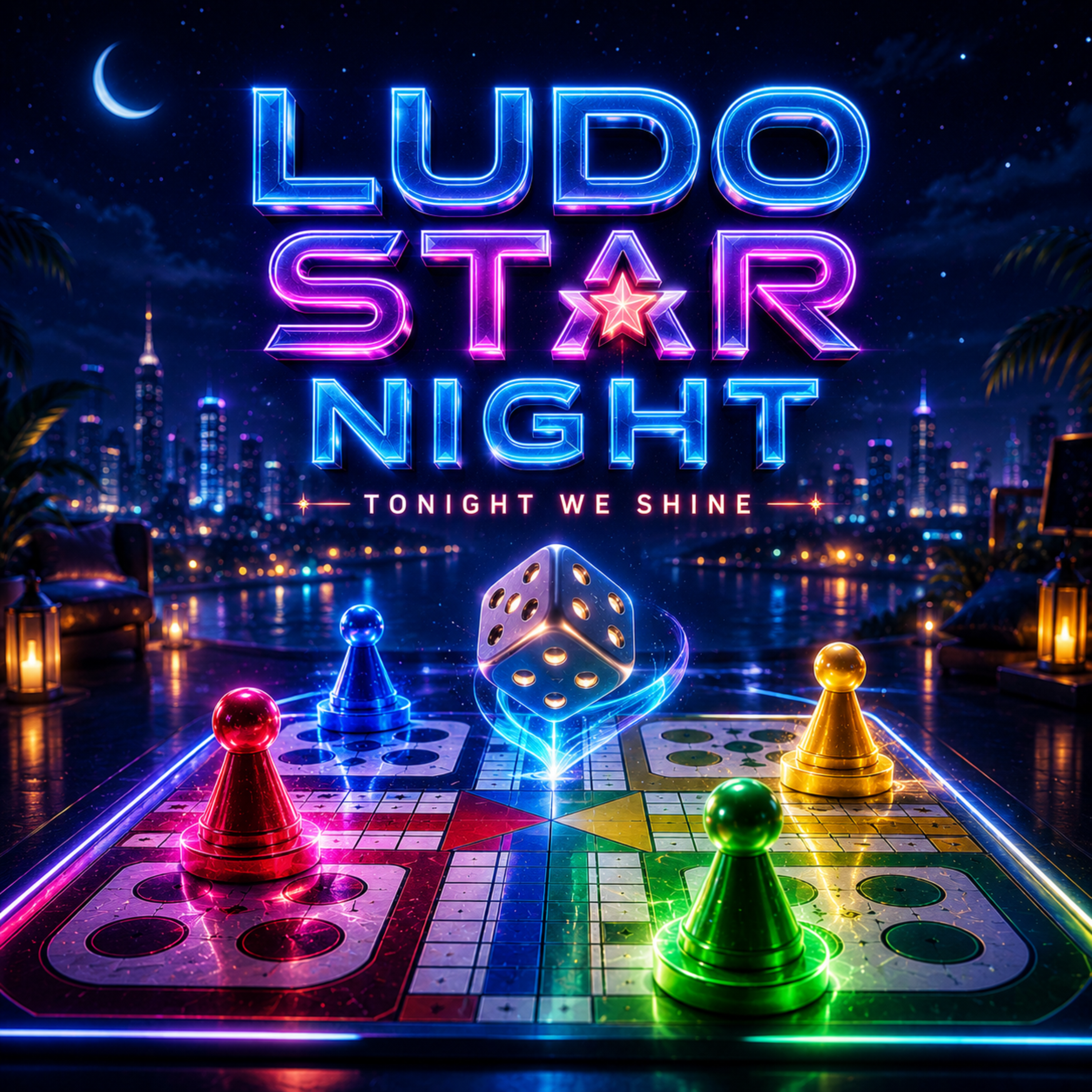 Ludo Star Night by Ananya Sharma cover art