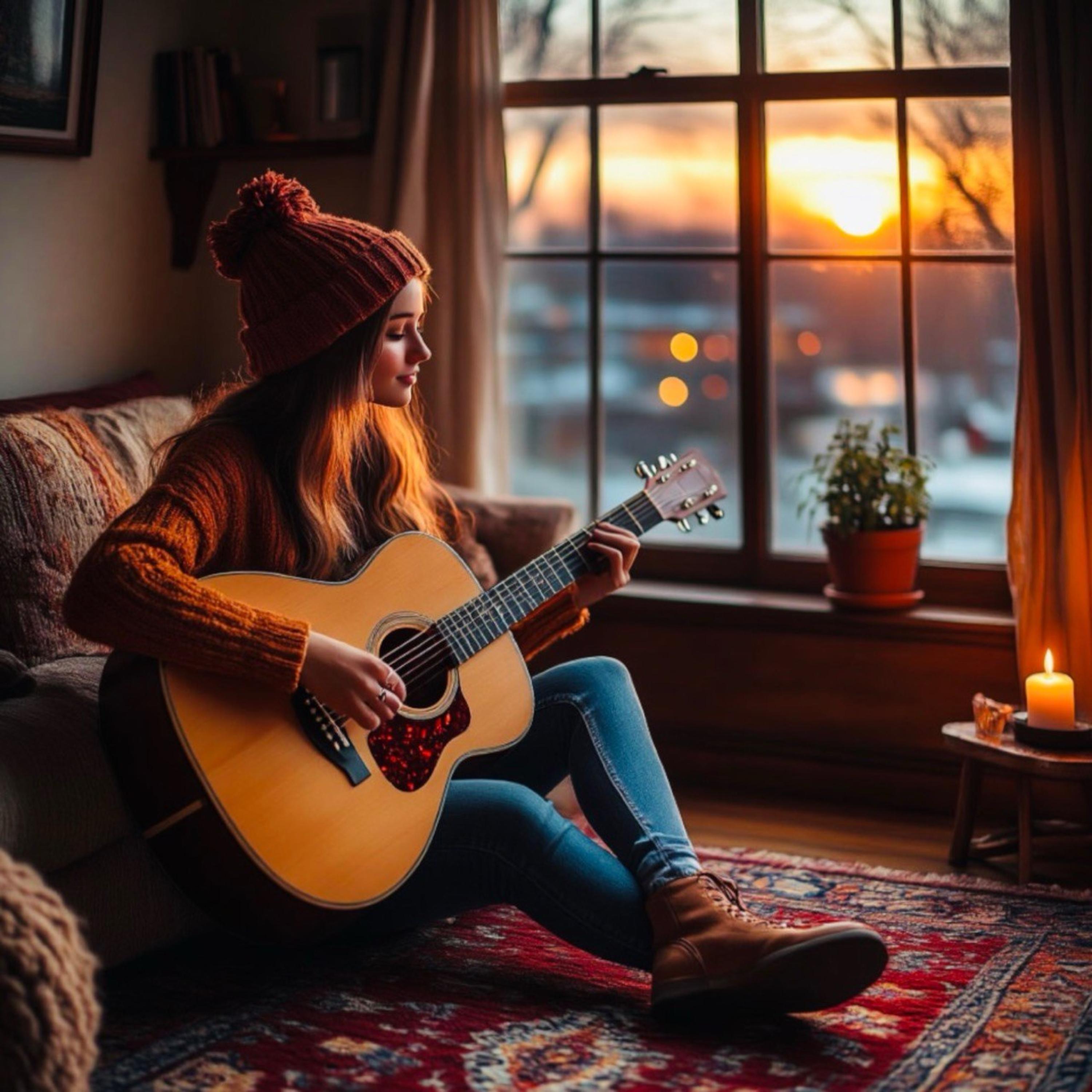 A Cozy Evening With Guitar - Calm & Cozy Background artwork