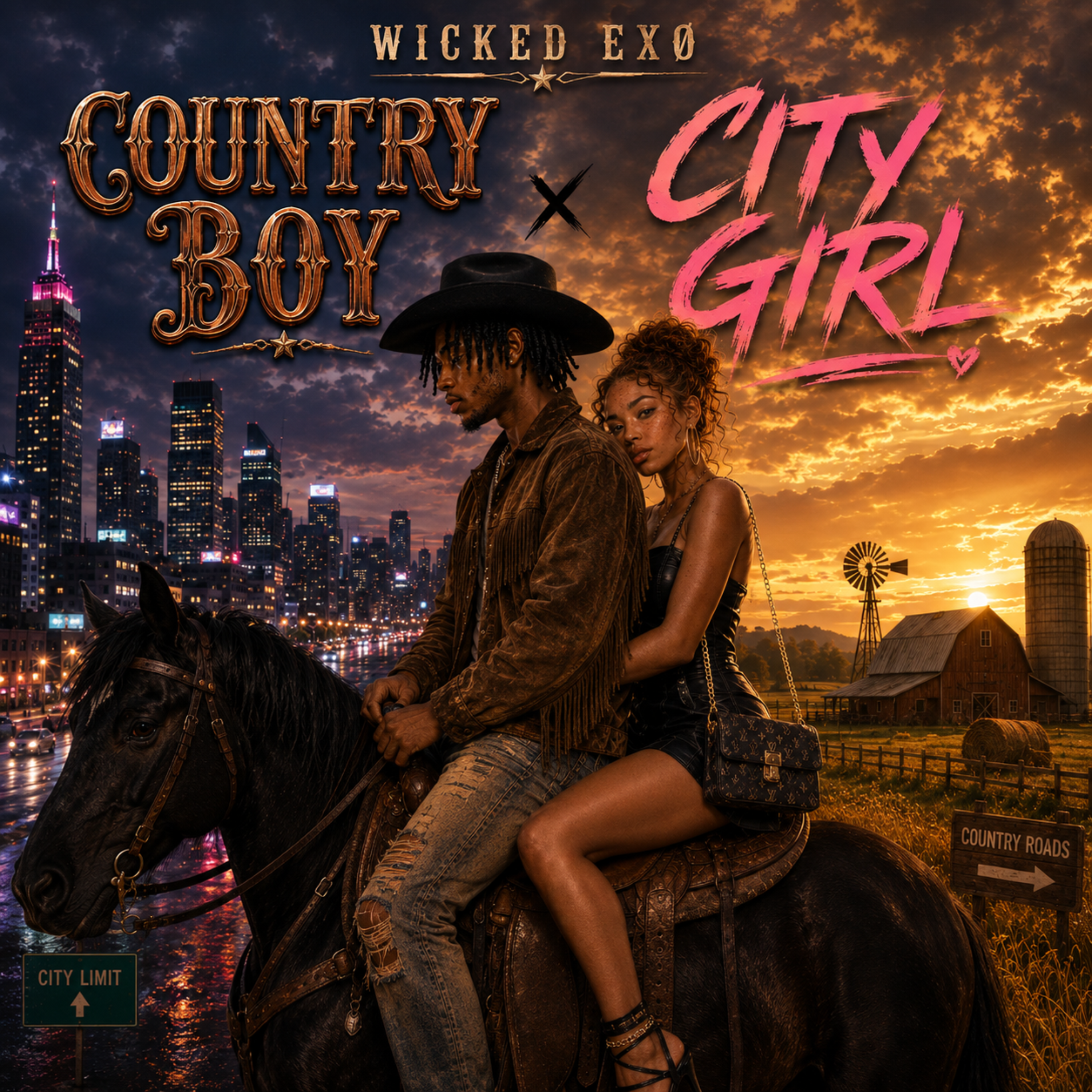 Country Boy , City Girl by WICKED EXØ cover art