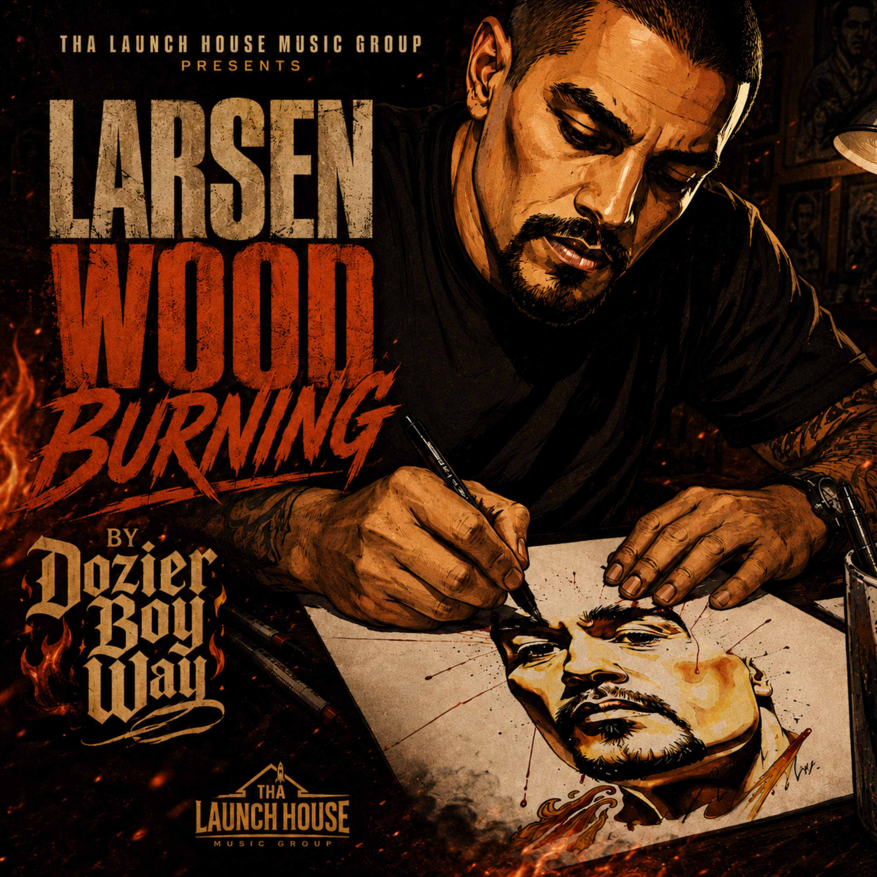 Larsen Wood Burning by Dozier Boy Way cover art