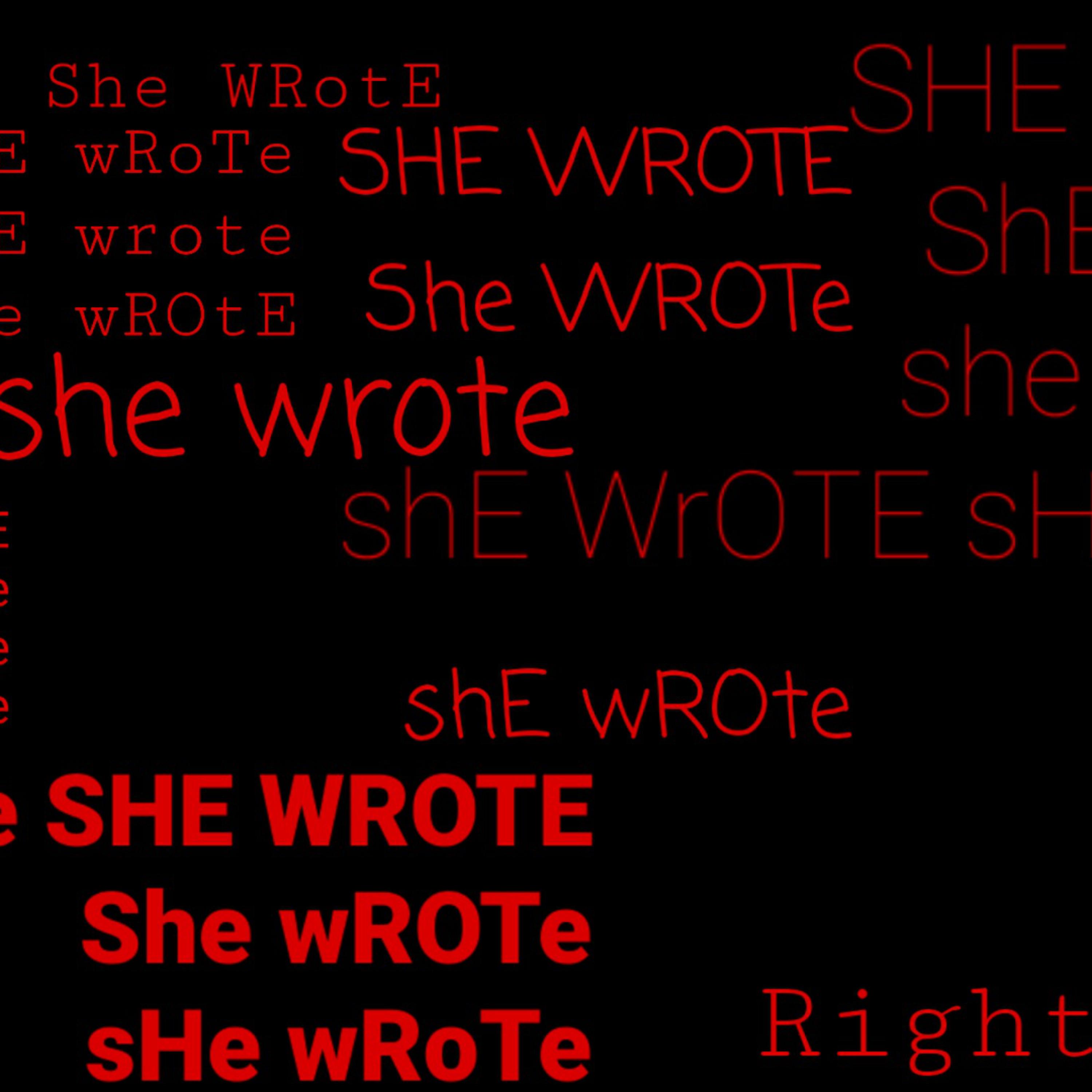 She Wrote  by Rightwrist  cover art
