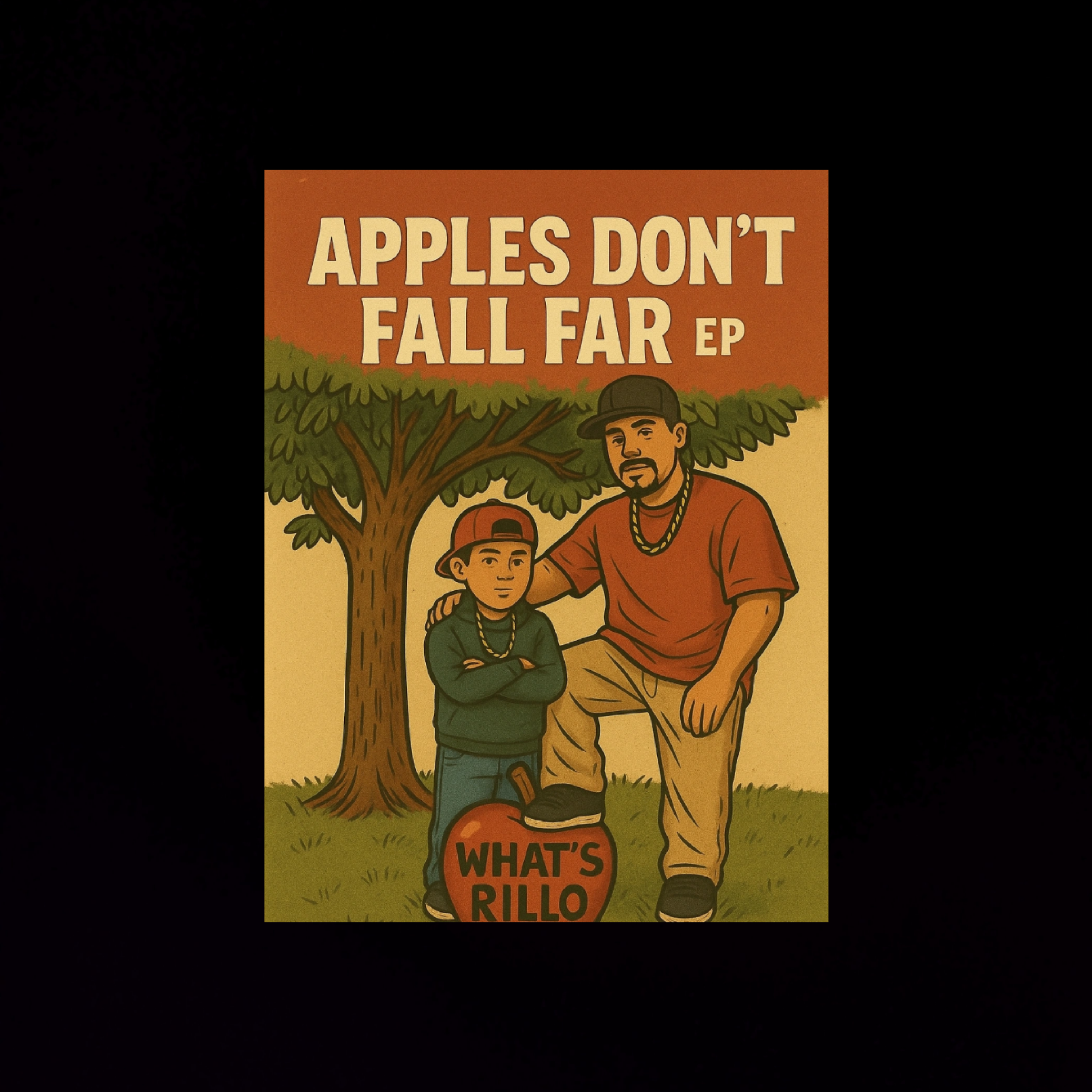Apple's don't fall far artwork