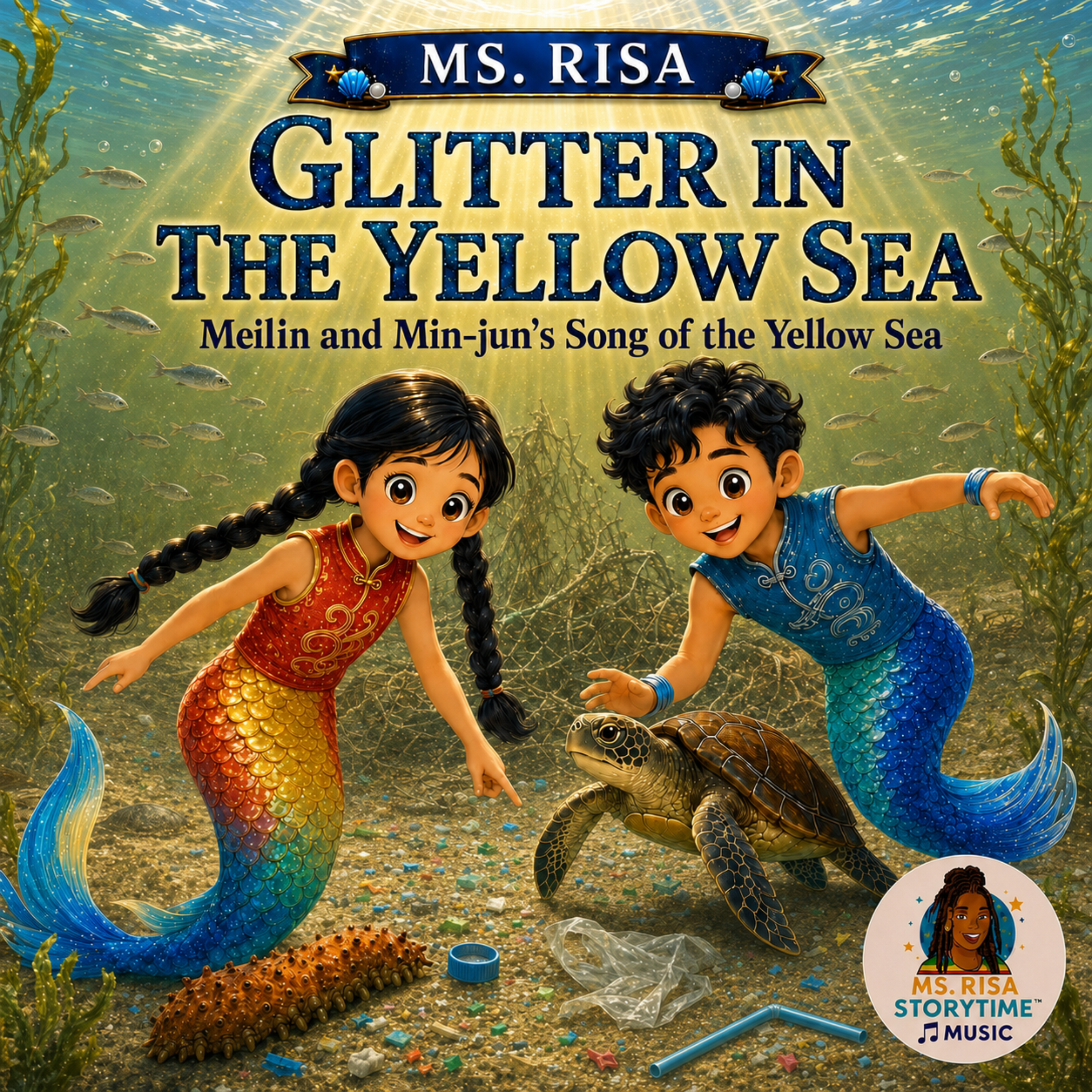 GLITTER IN THE YELLOW SEA (Meilin and Min-jun’s Song of the Yellow Sea) by Ms. Risa cover art