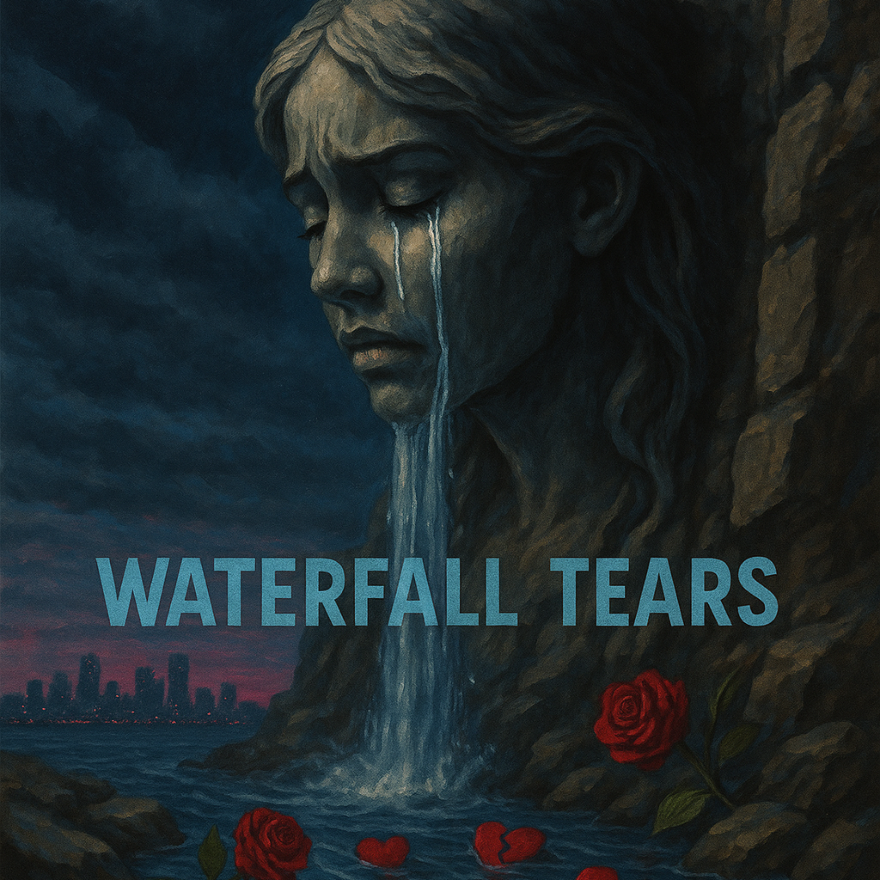 waterfall tears artwork