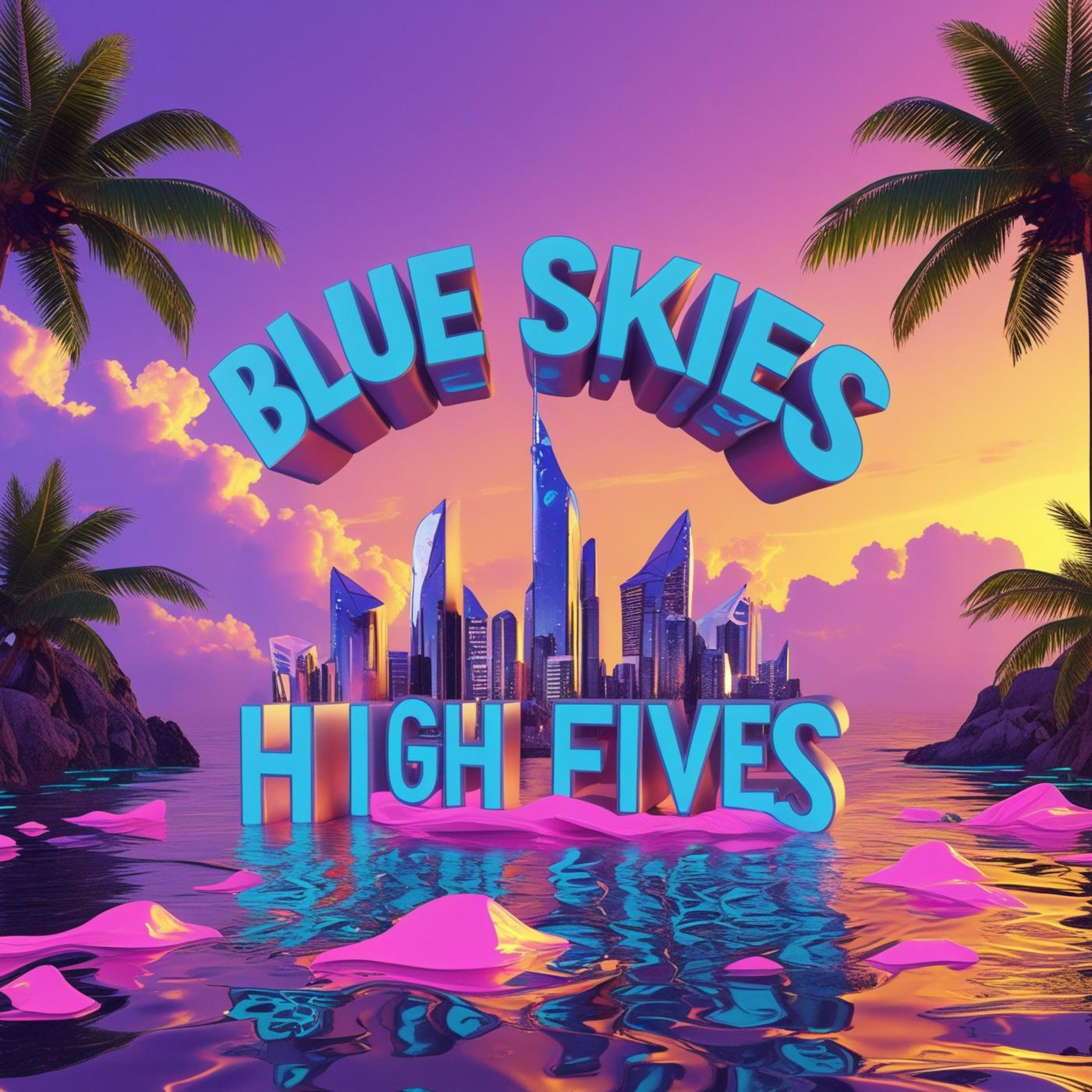 Blue Skies High Fives artwork