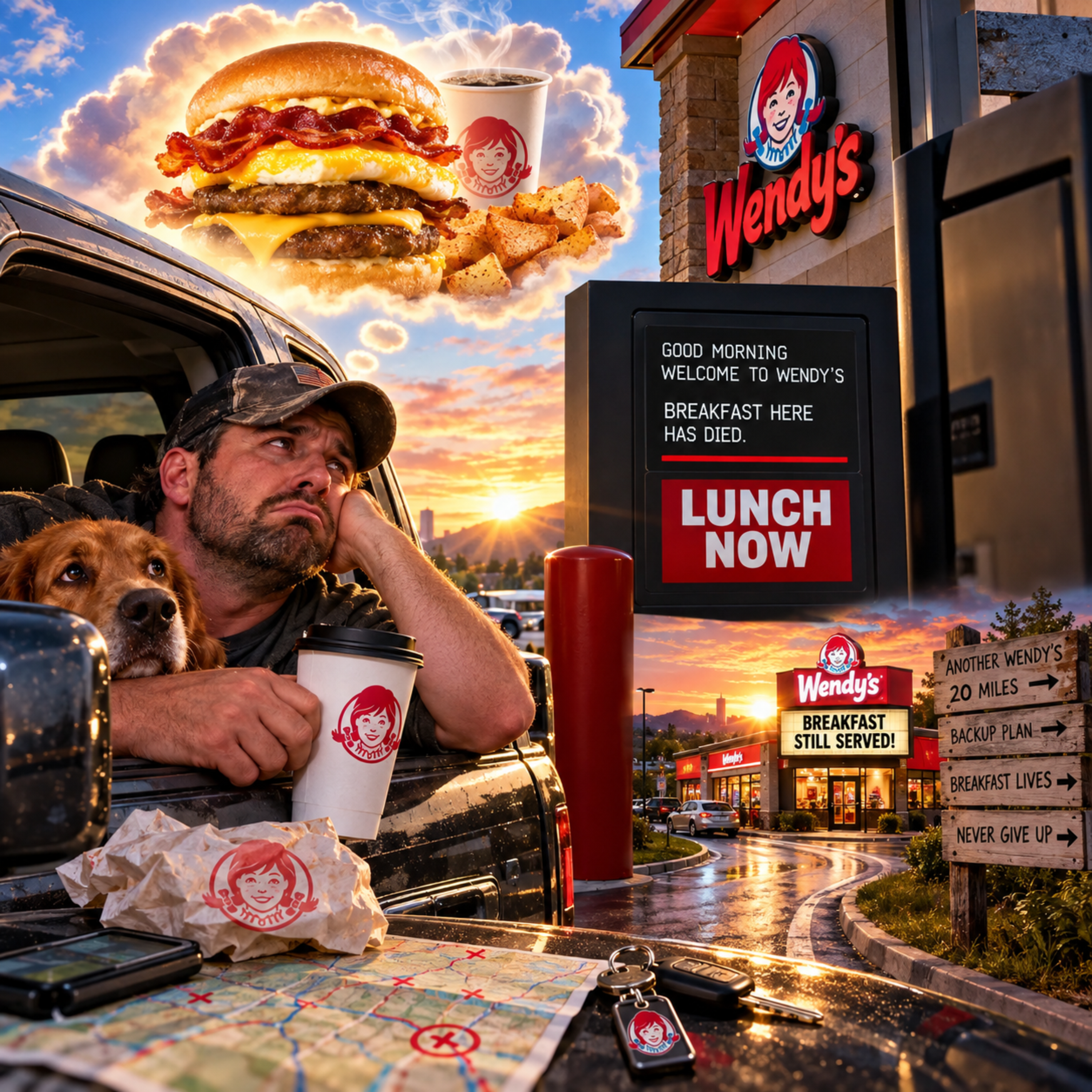 BYE-BYE WENDY'S BREAKFAST HAS DIED by Tim Anderson Lyrics cover art