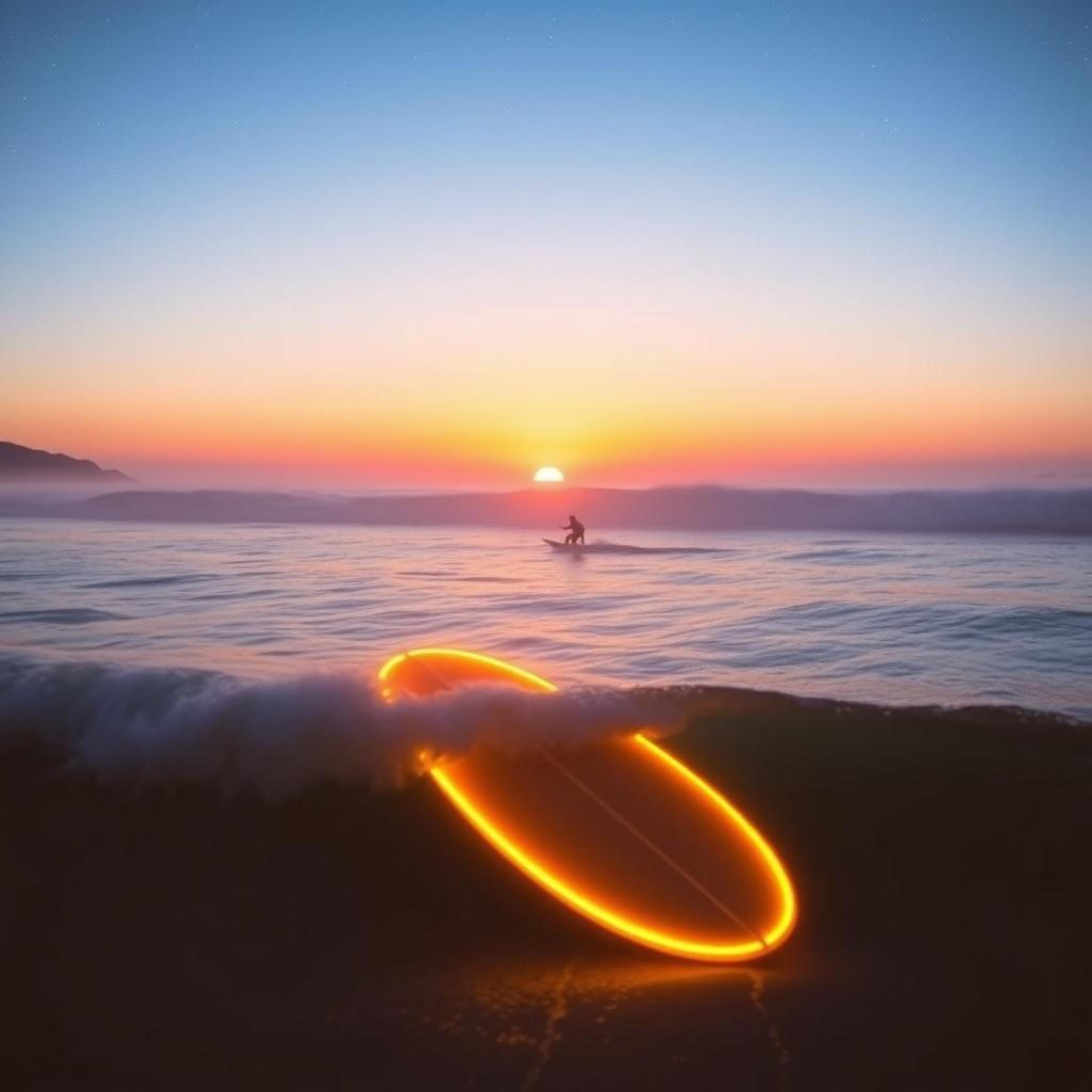 Aurora Gold Waves artwork