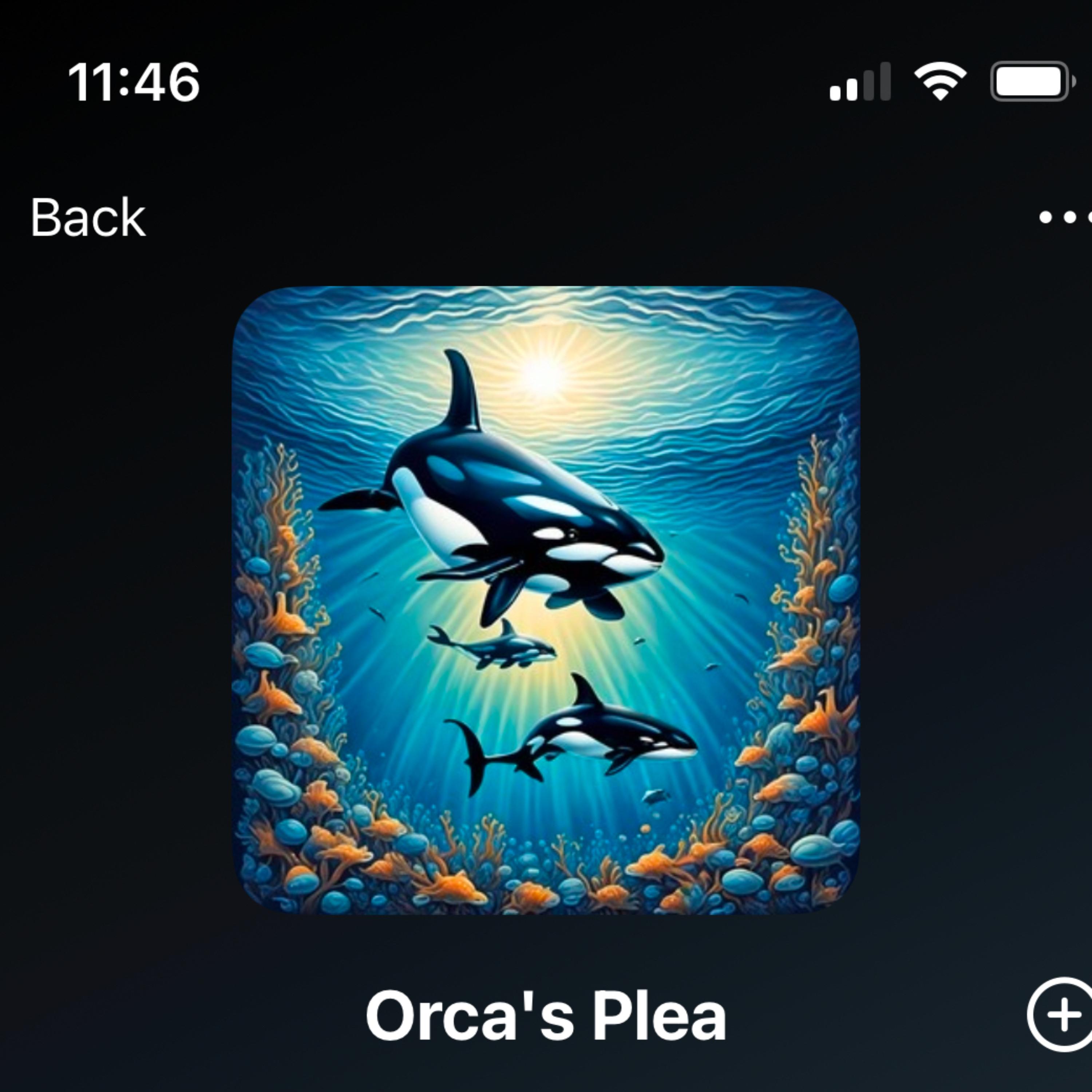Orca’s Plea artwork