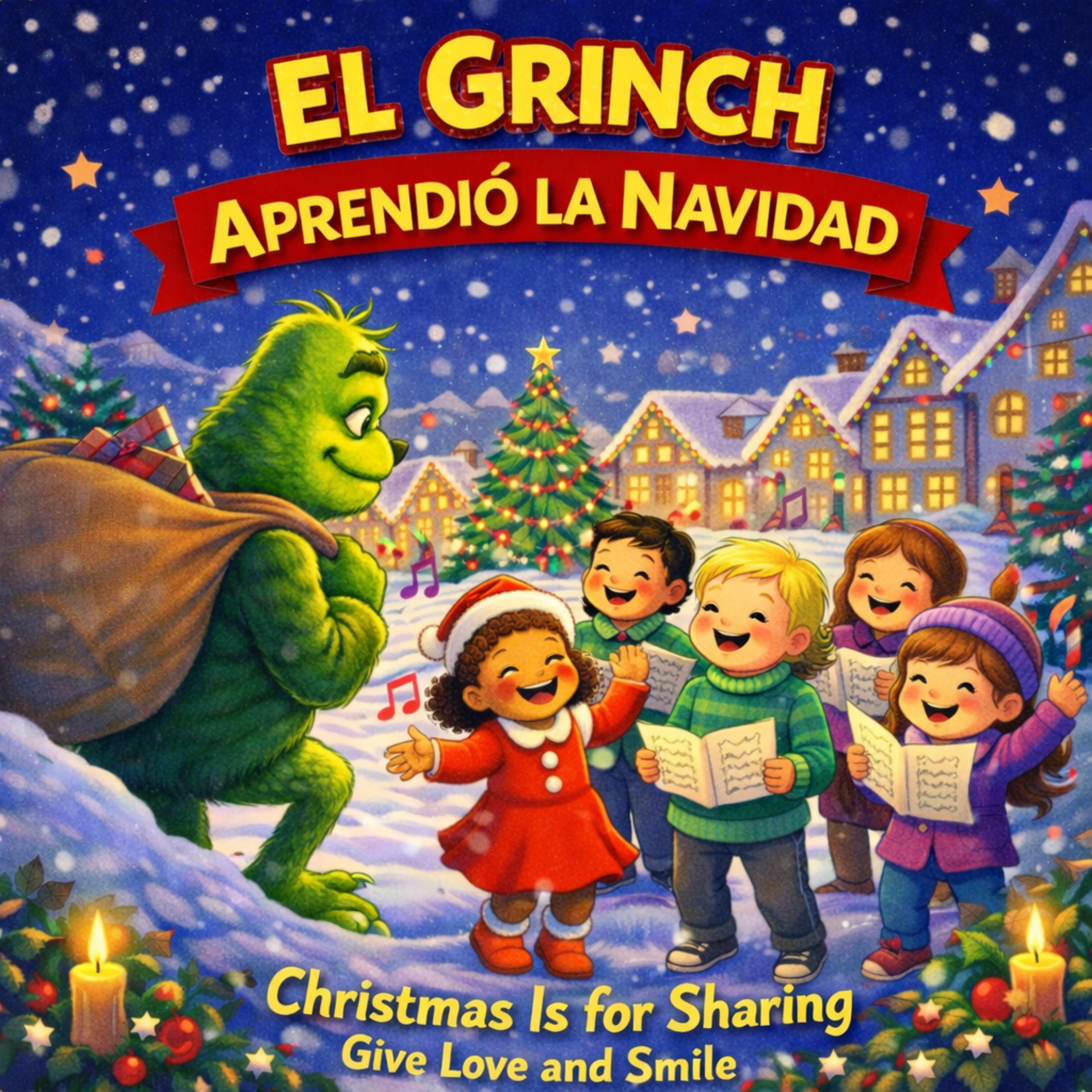 El Grinch Aprendio La Navidad artwork