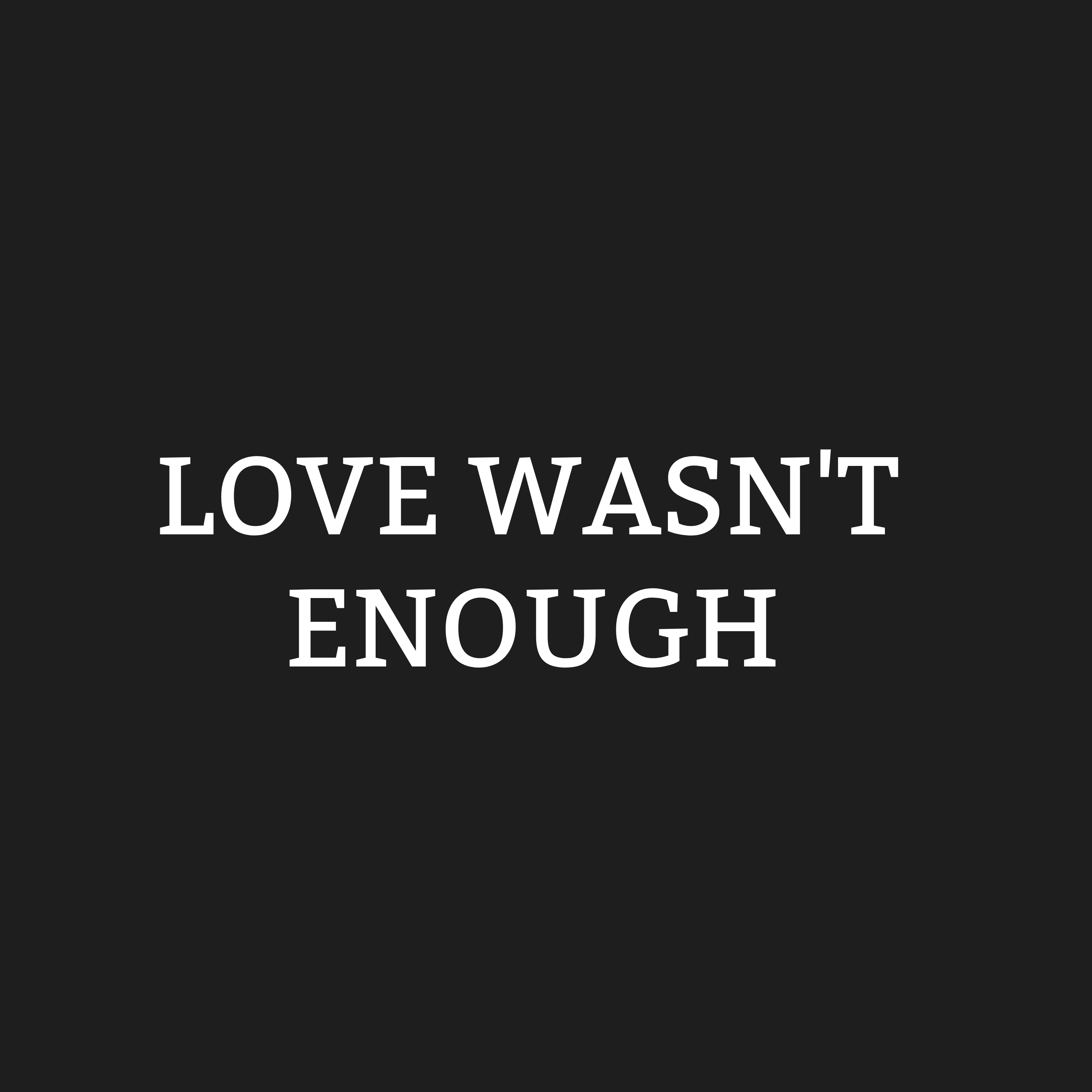 Love Wasn't Enough by Boujee Posel cover art