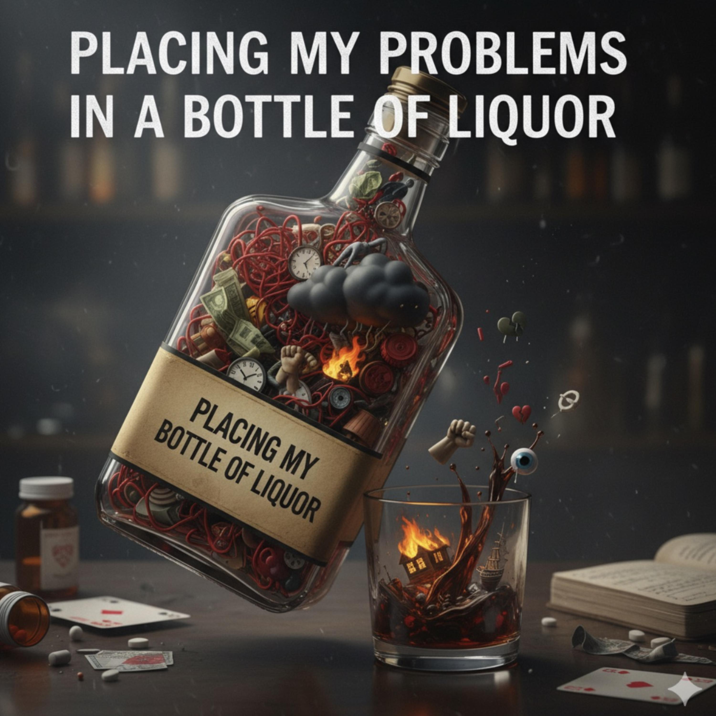 Placing My Problems In A Bottle Of Liquor artwork