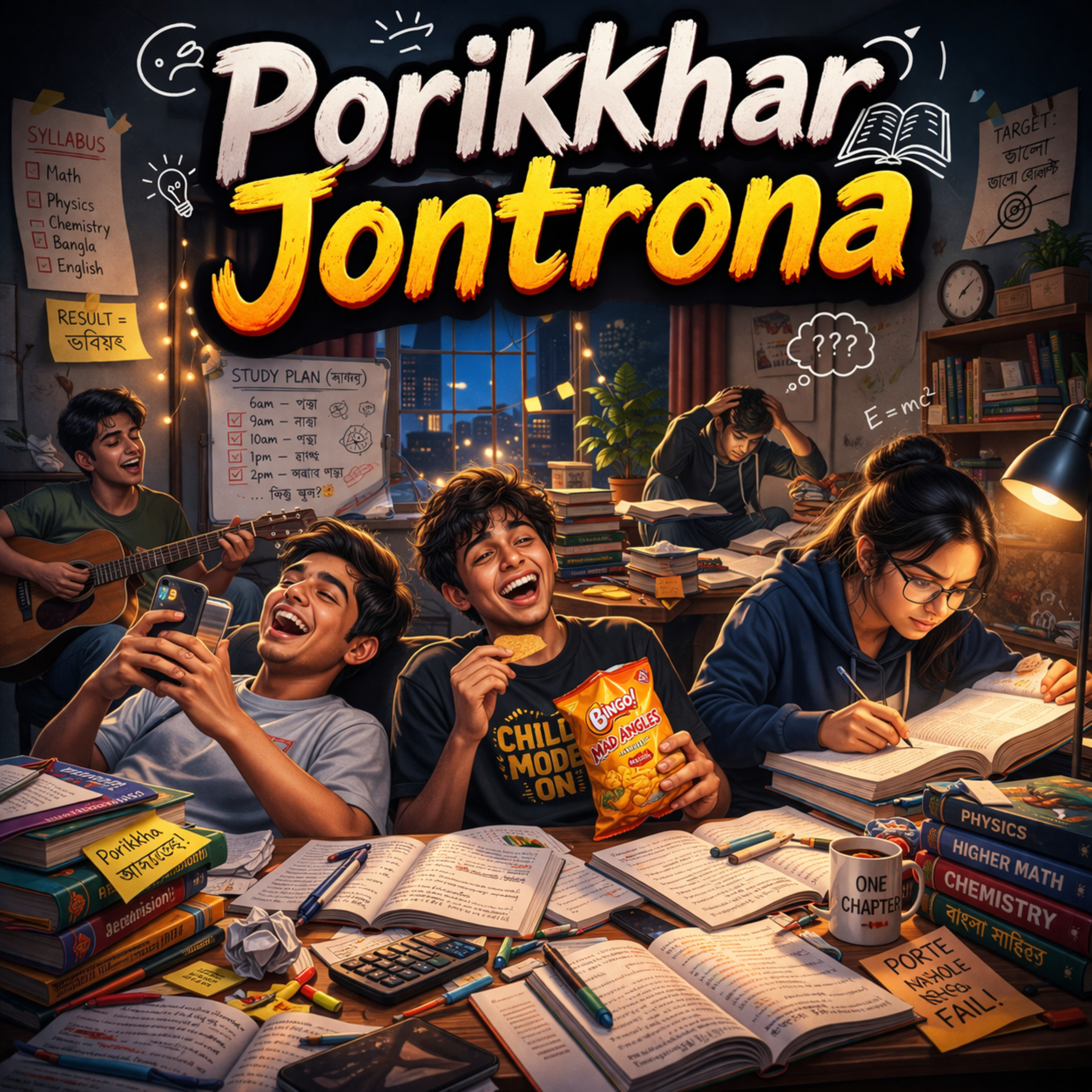 Porikkhar Jontrona artwork