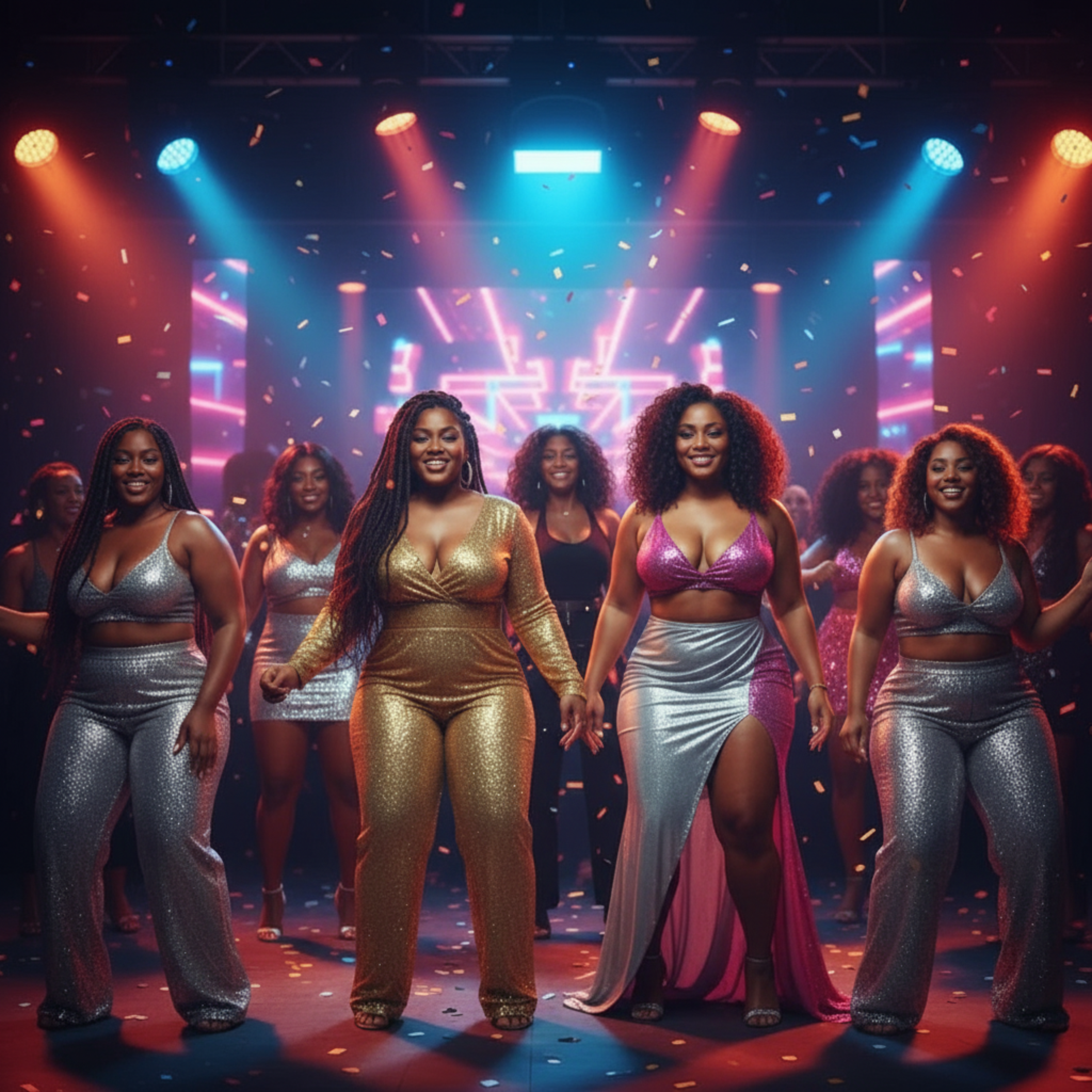 Athem, to my plus size  and Lucious Queens artwork