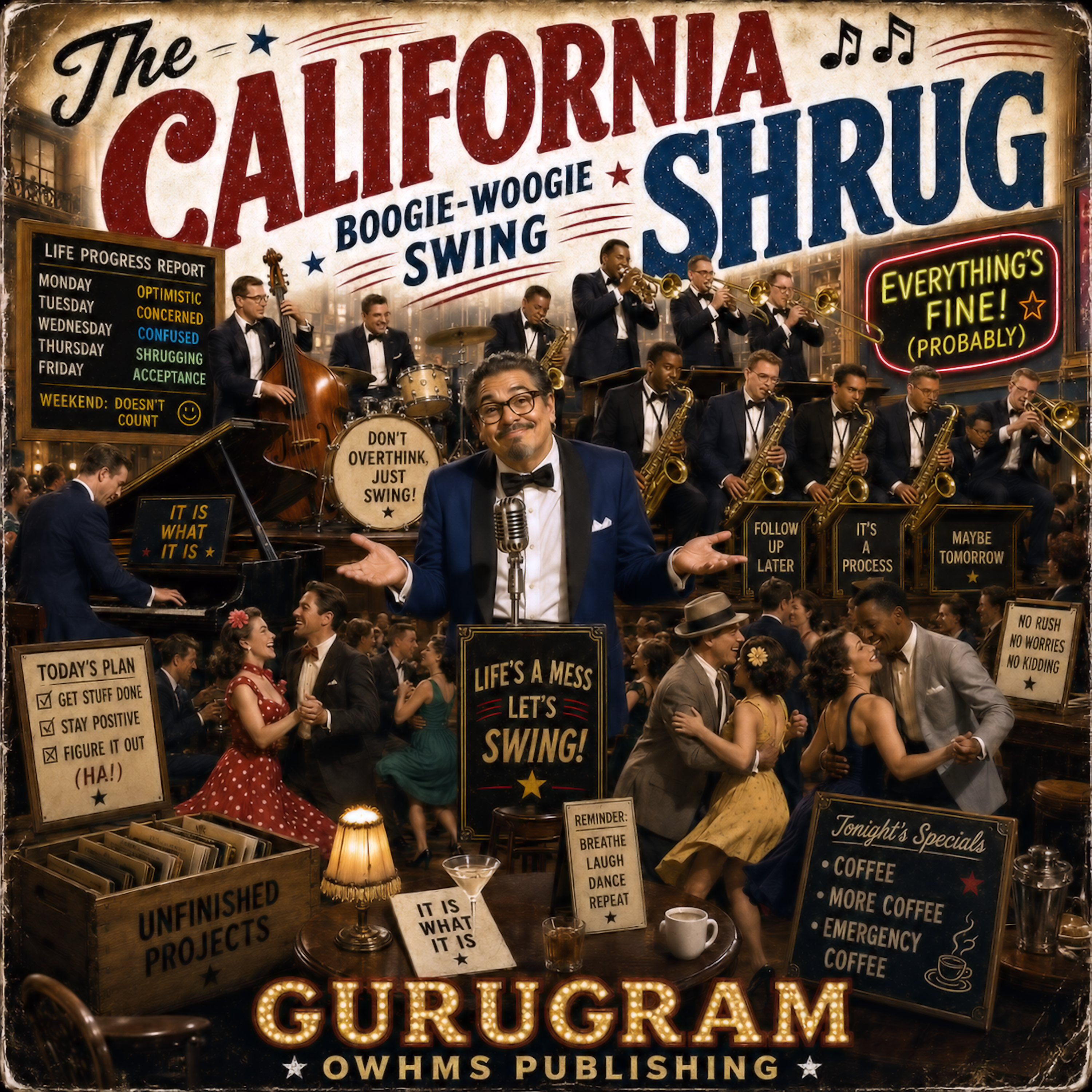THE CALIFORNIA SHRUG (Boogie-Woogie Swing) by GURUGRAM cover art