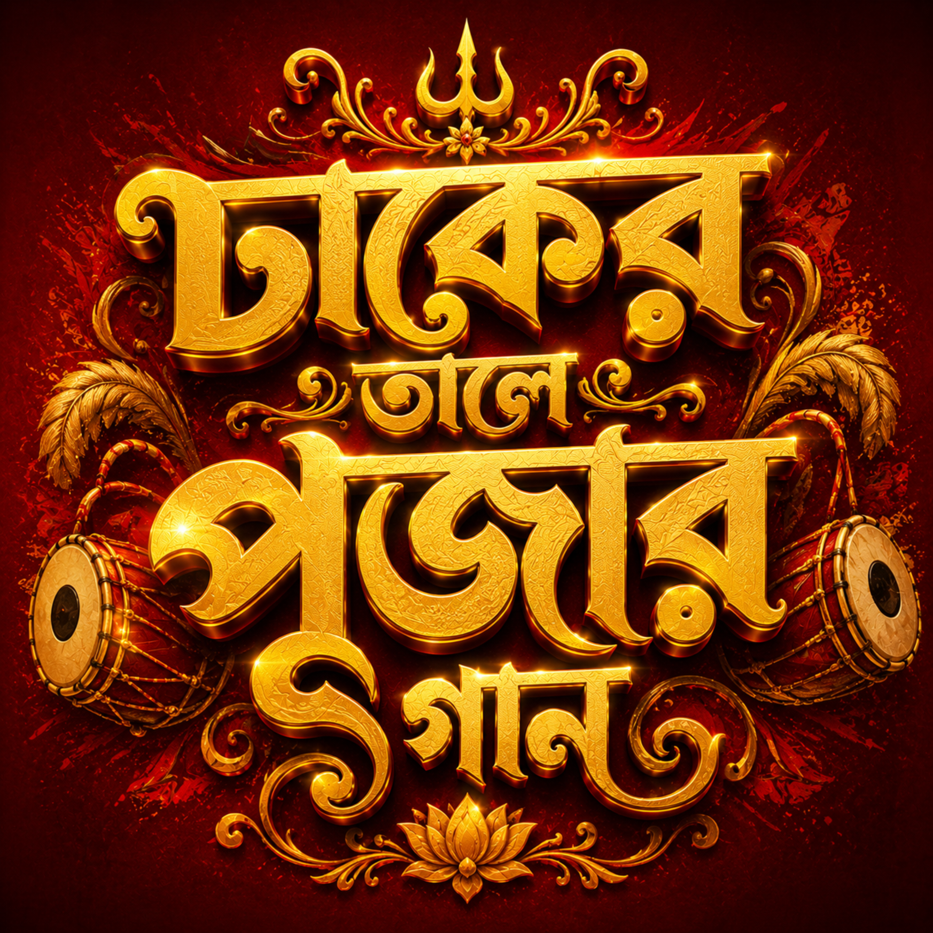 ঢাকের তালে পূজার গান (Dhaker Tale Pujar Gaan) by Ananya Sharma cover art