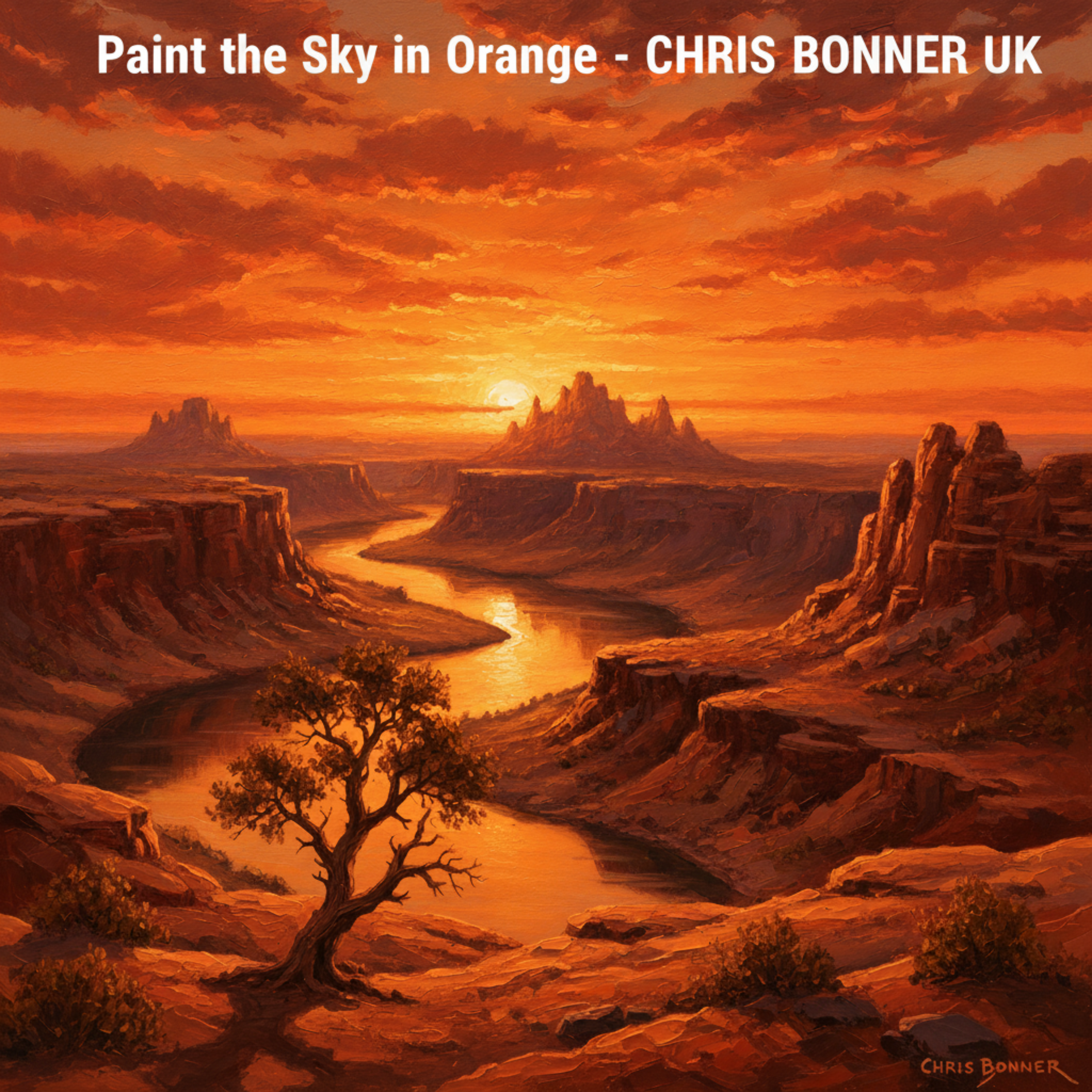 Paint the Sky in Orange by Chris Bonner UK cover art