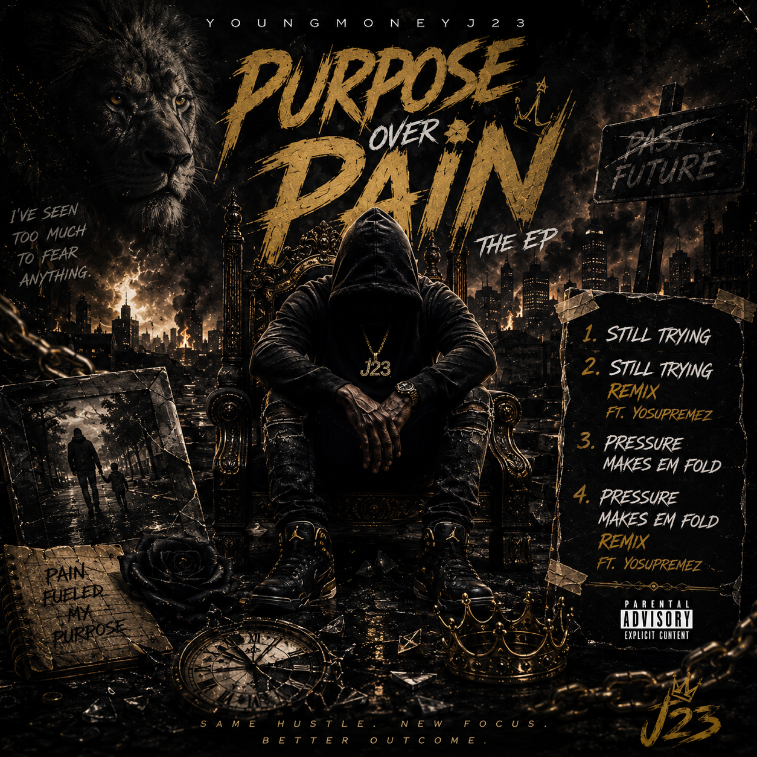 Purpose Over Pain by YoungMoneyJ23 cover art