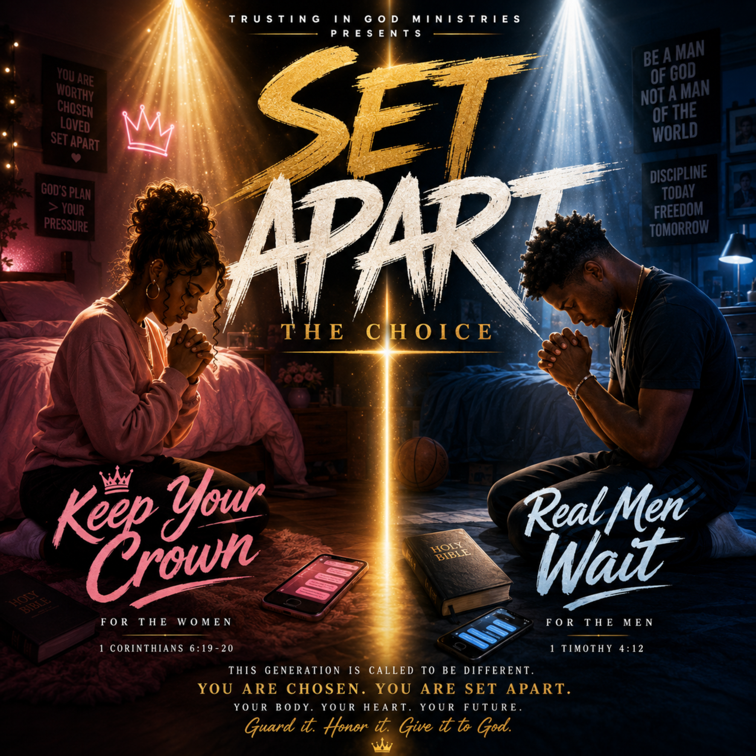 keep Your Crown/ Real Men Wait by Trusting in God Music cover art
