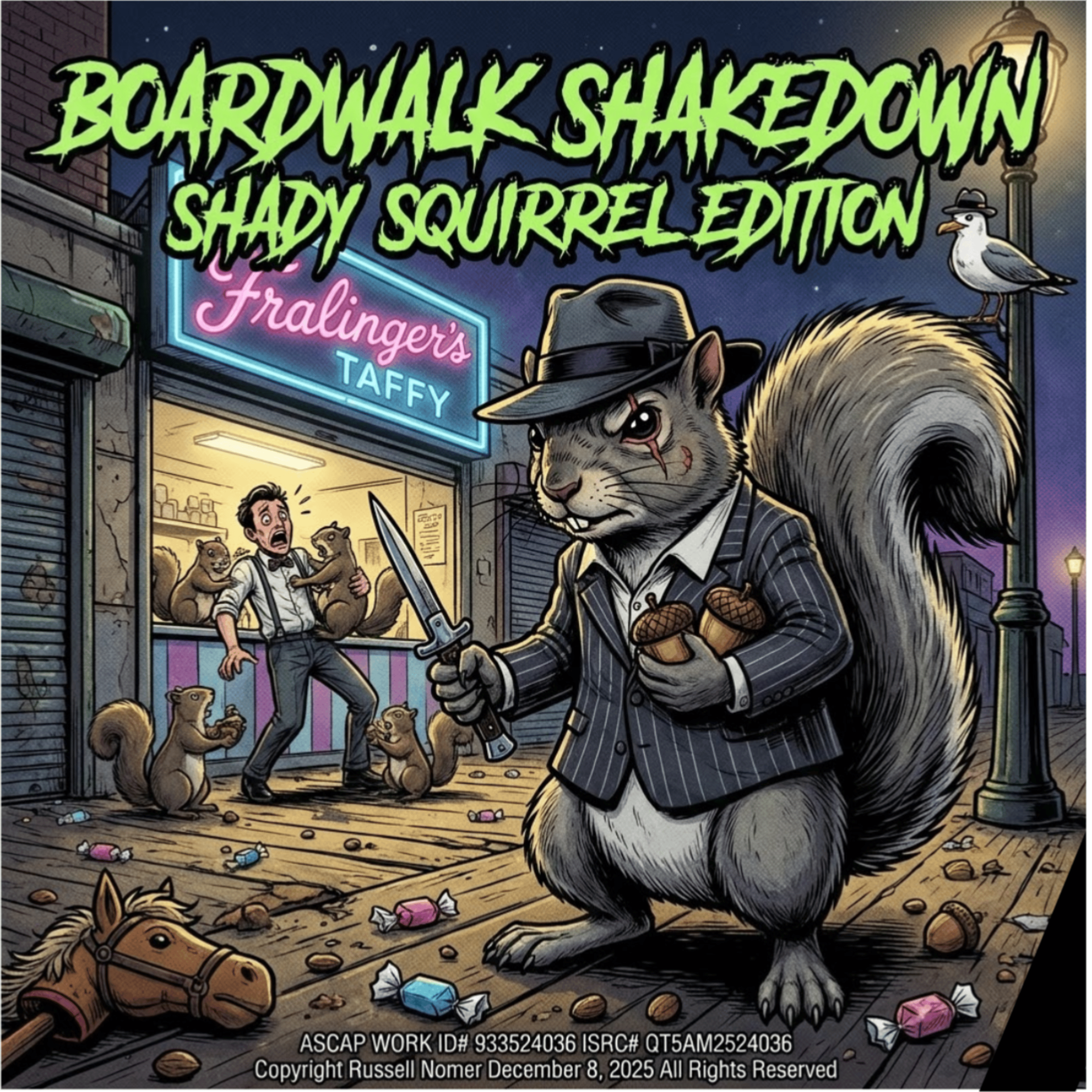 Boardwalk Shakedown Shady Squirrel Edition artwork