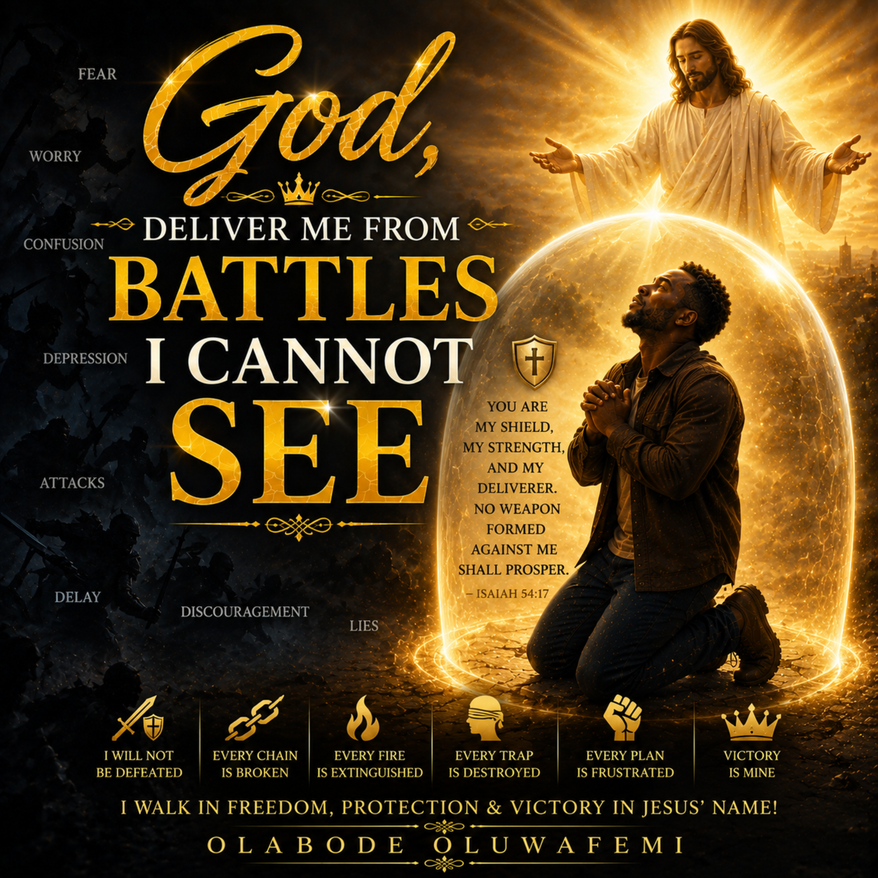 God, Deliver Me From Battles I Cannot See by olabode oluwafemi cover art