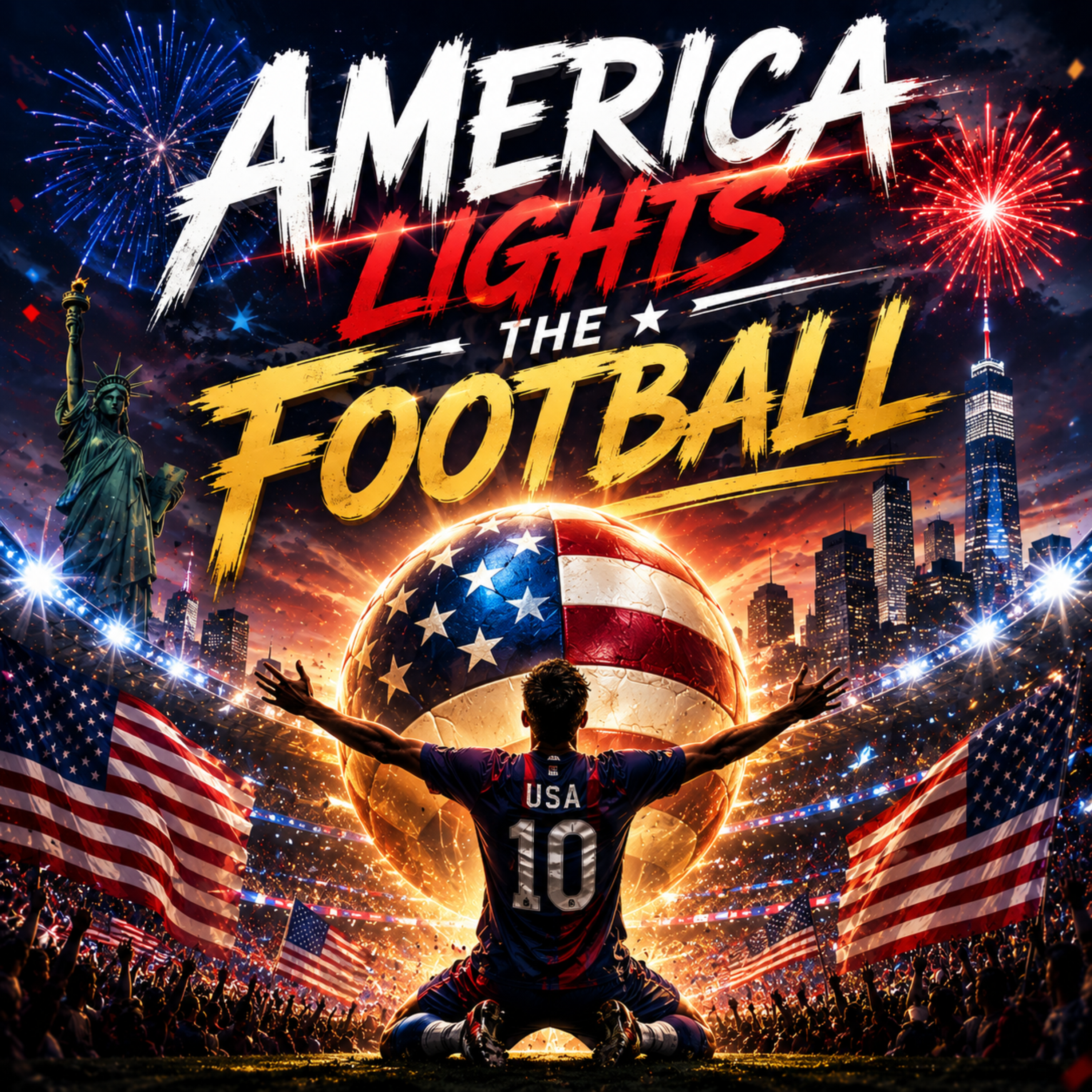 America Lights The Football by Anonna Zara cover art