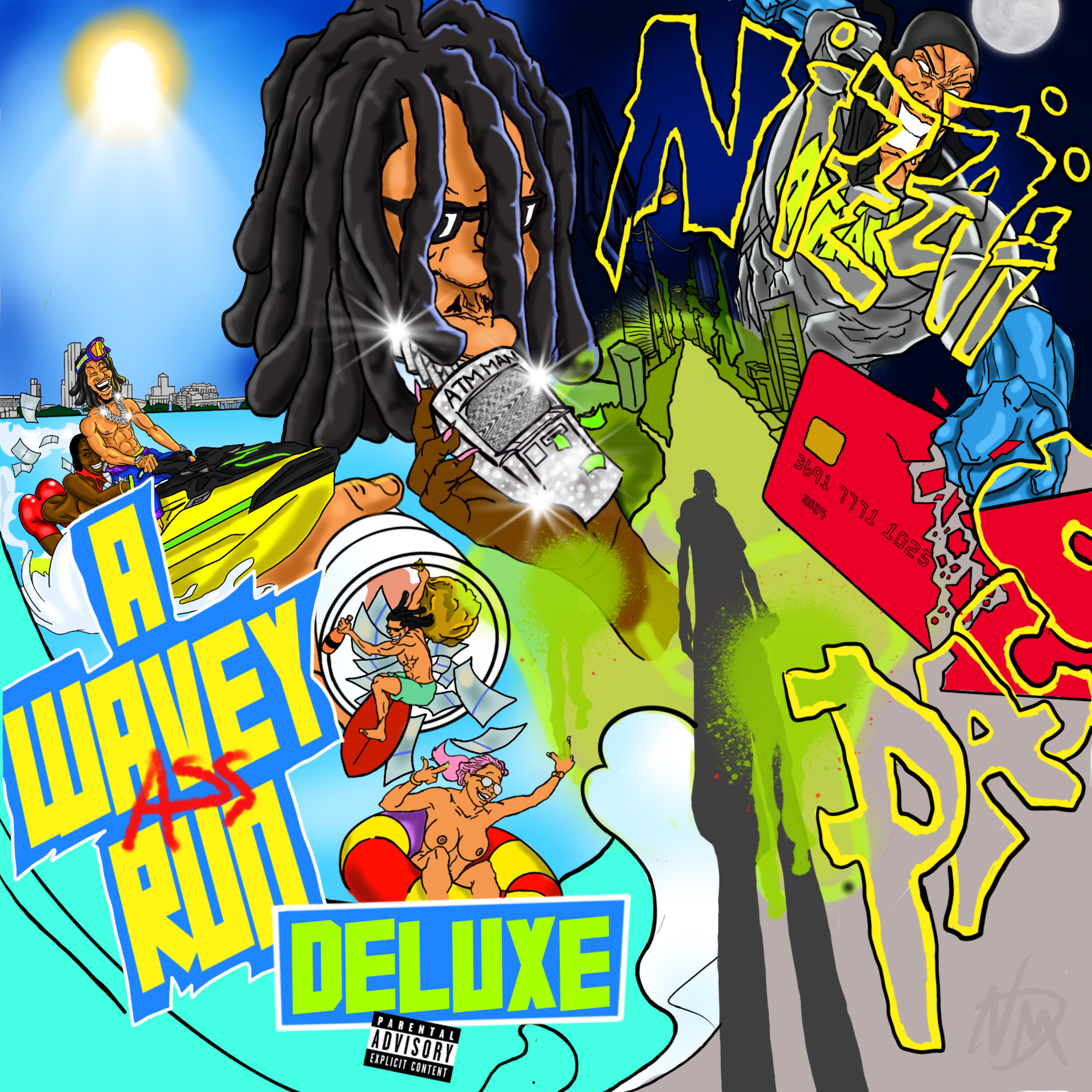 A WAVEY ASS RUN (DELUXE) artwork