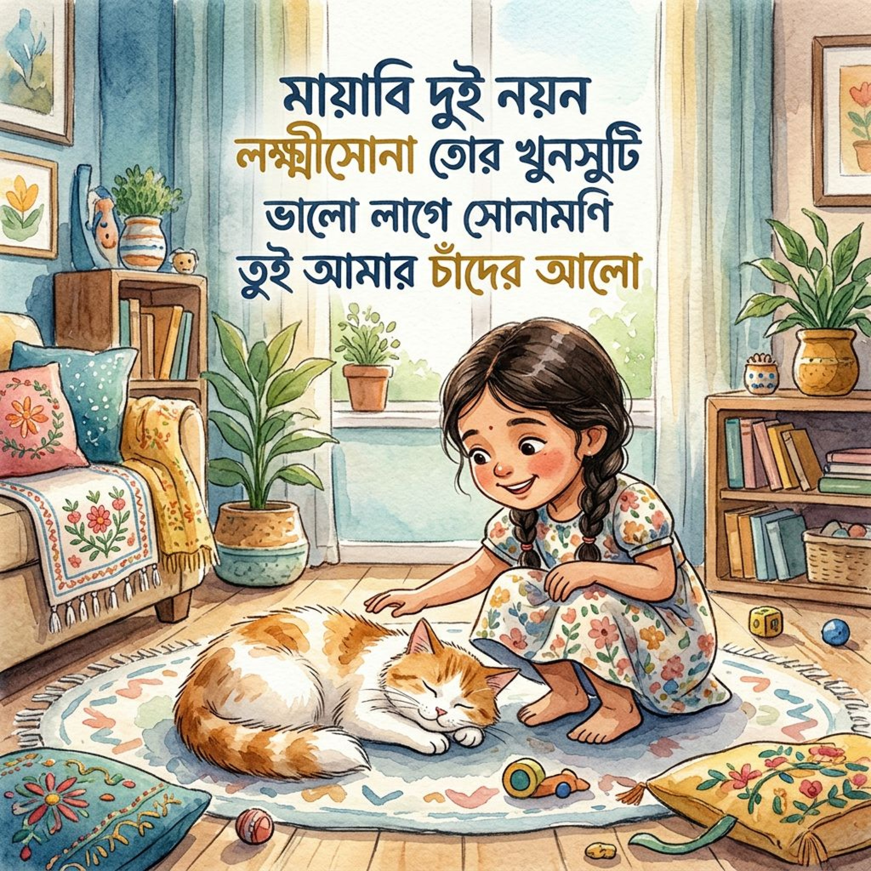 মায়াবি দুই নয়ন লক্ষ্মীসোনা তোর খুনসুটি ভালো লাগে সোনামনি তুই আমার চাঁদের আলো (Mayabi Dui Noyon Lokkhisona Tor Khunsuti Bhalo Lage Sonamoni Tui Amar Chader Alo) by Mubin TusHar cover art