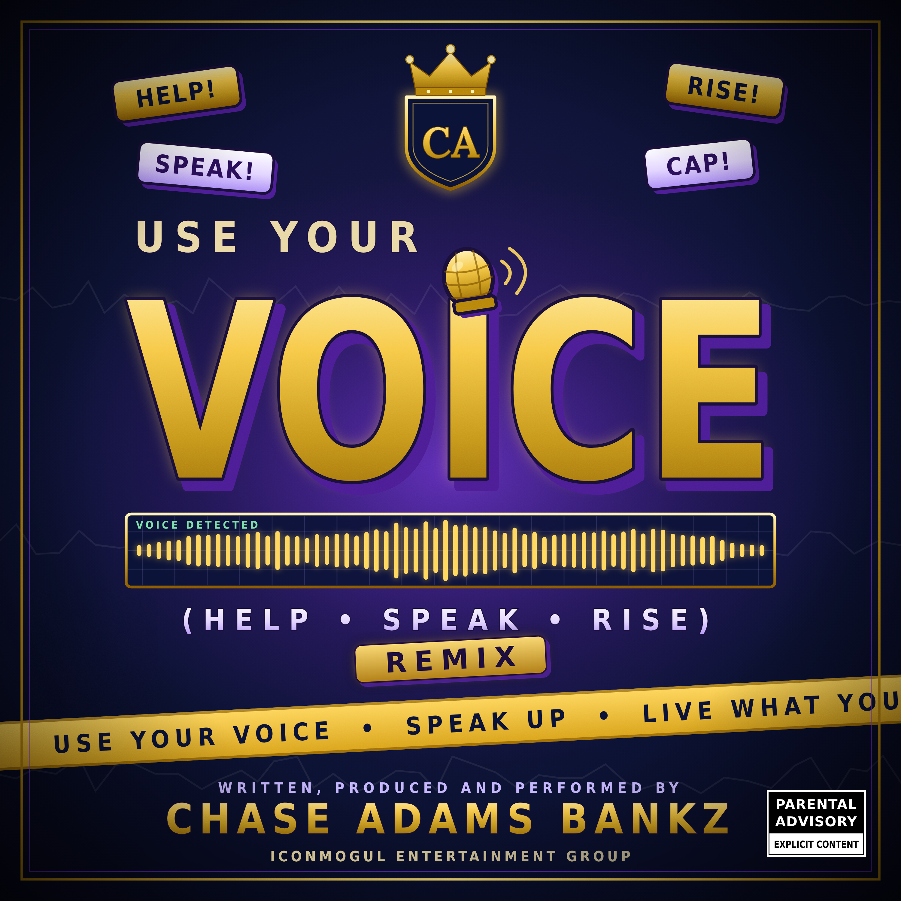 Use Your Voice (Remix) by Chase Adams Bankz cover art