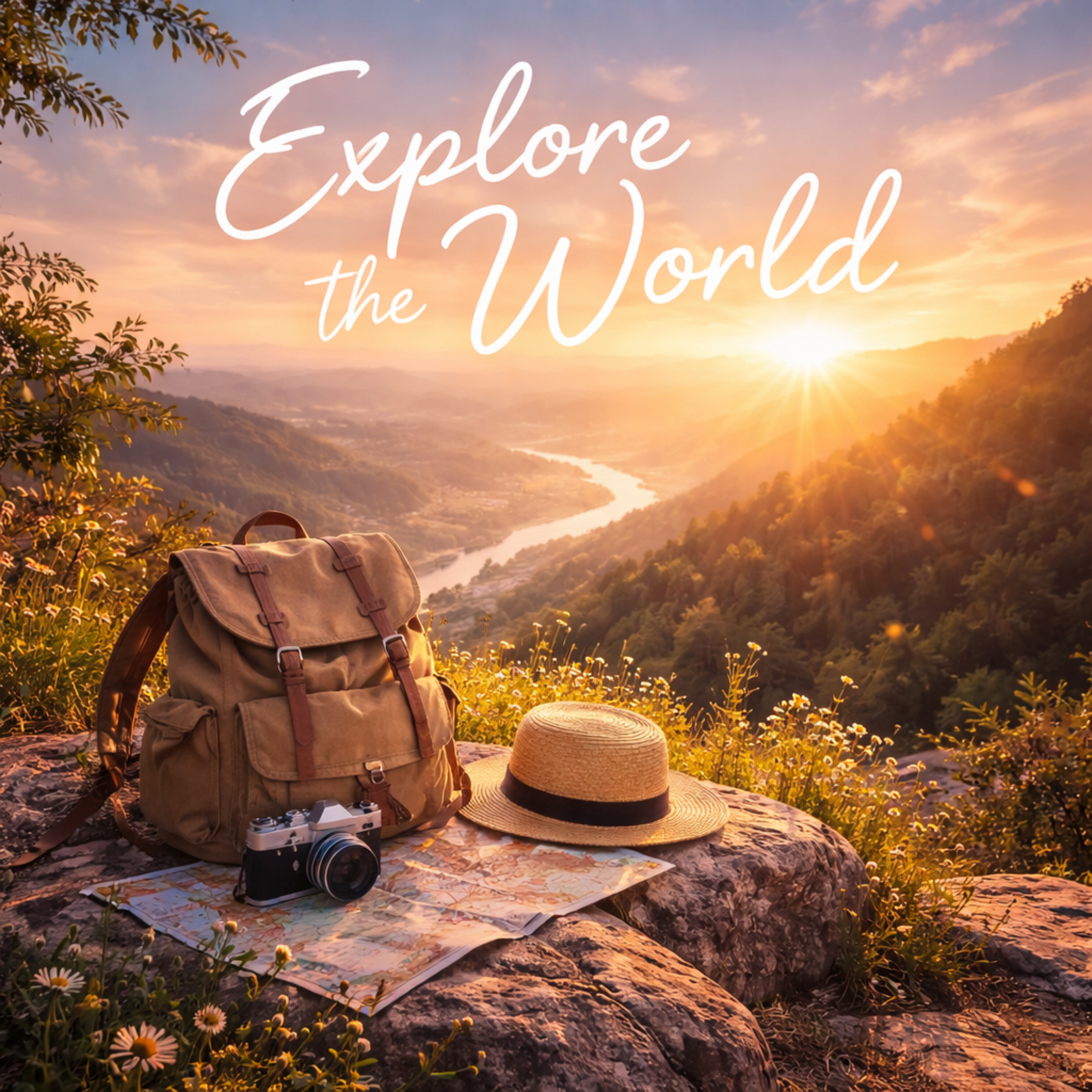 Explore the world artwork