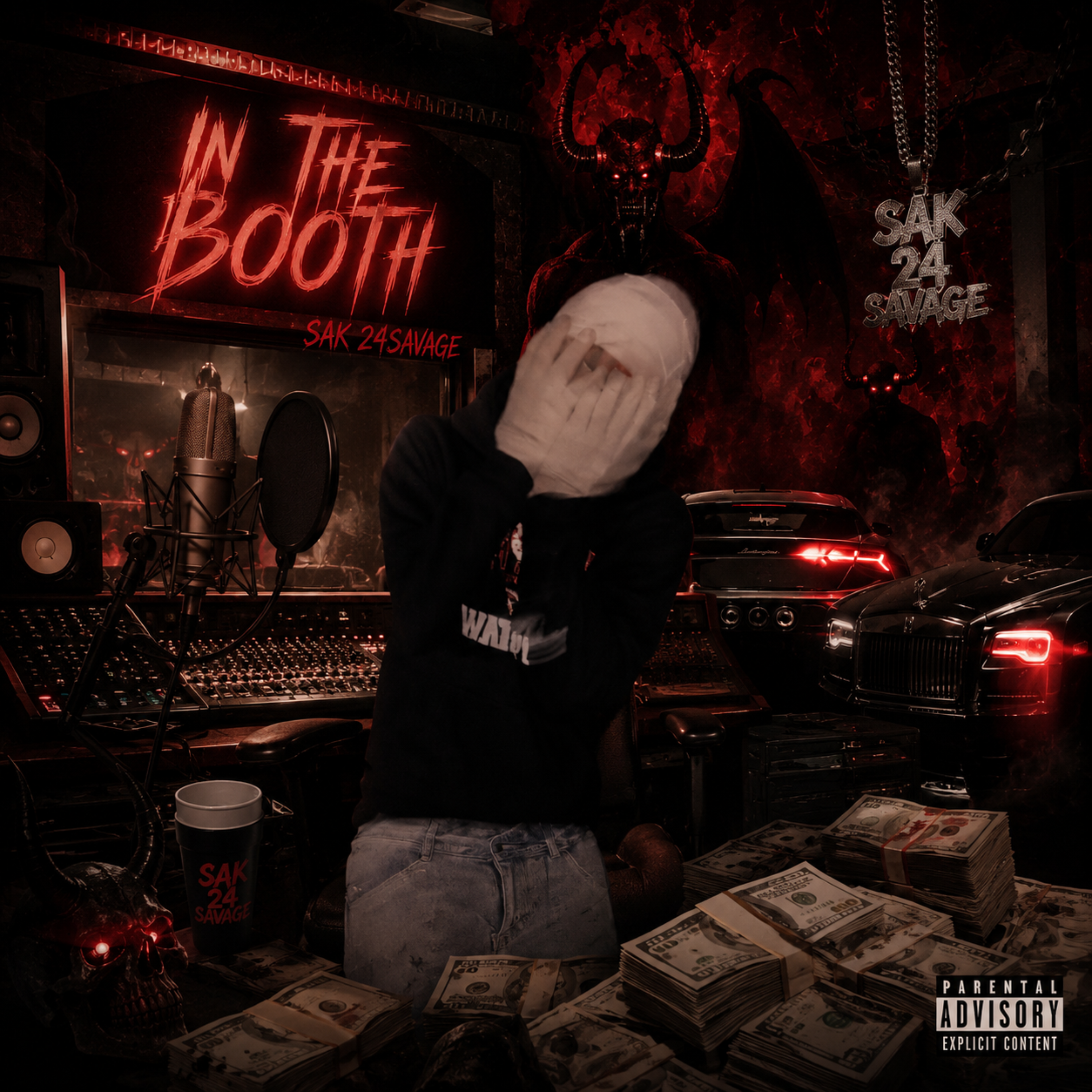 In The Booth by sak 24savage cover art