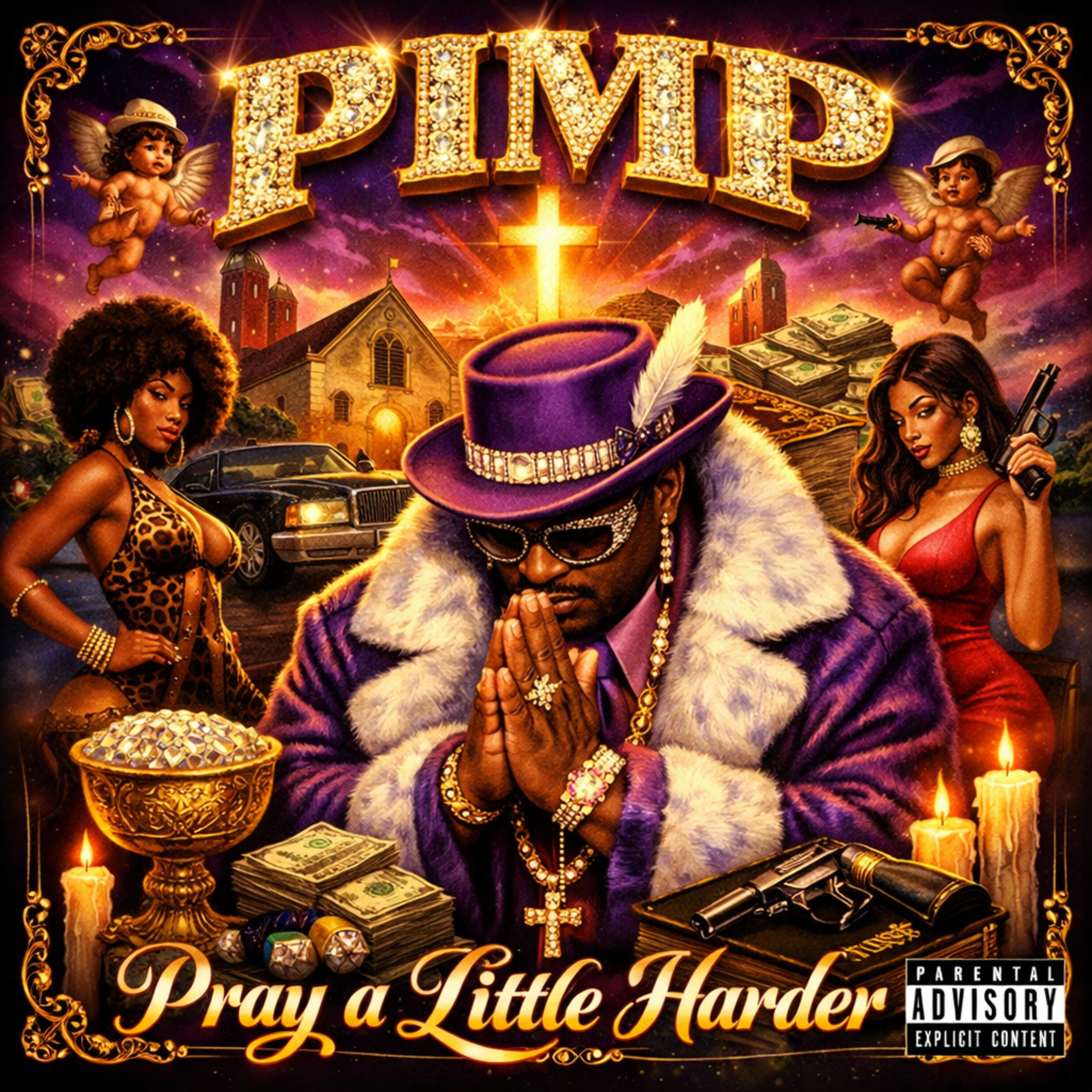 pimp . pray a little harder artwork