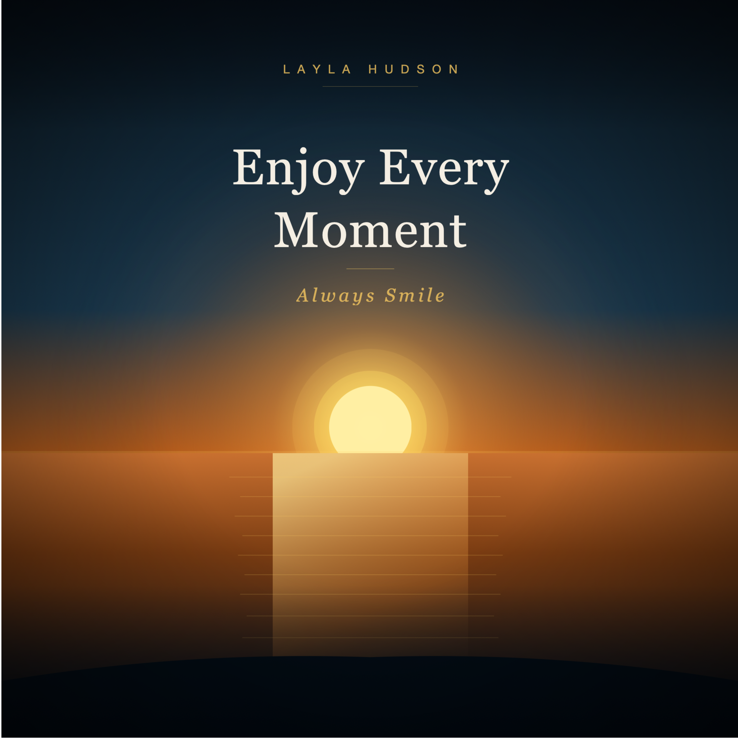 Enjoy every moments, always smile artwork