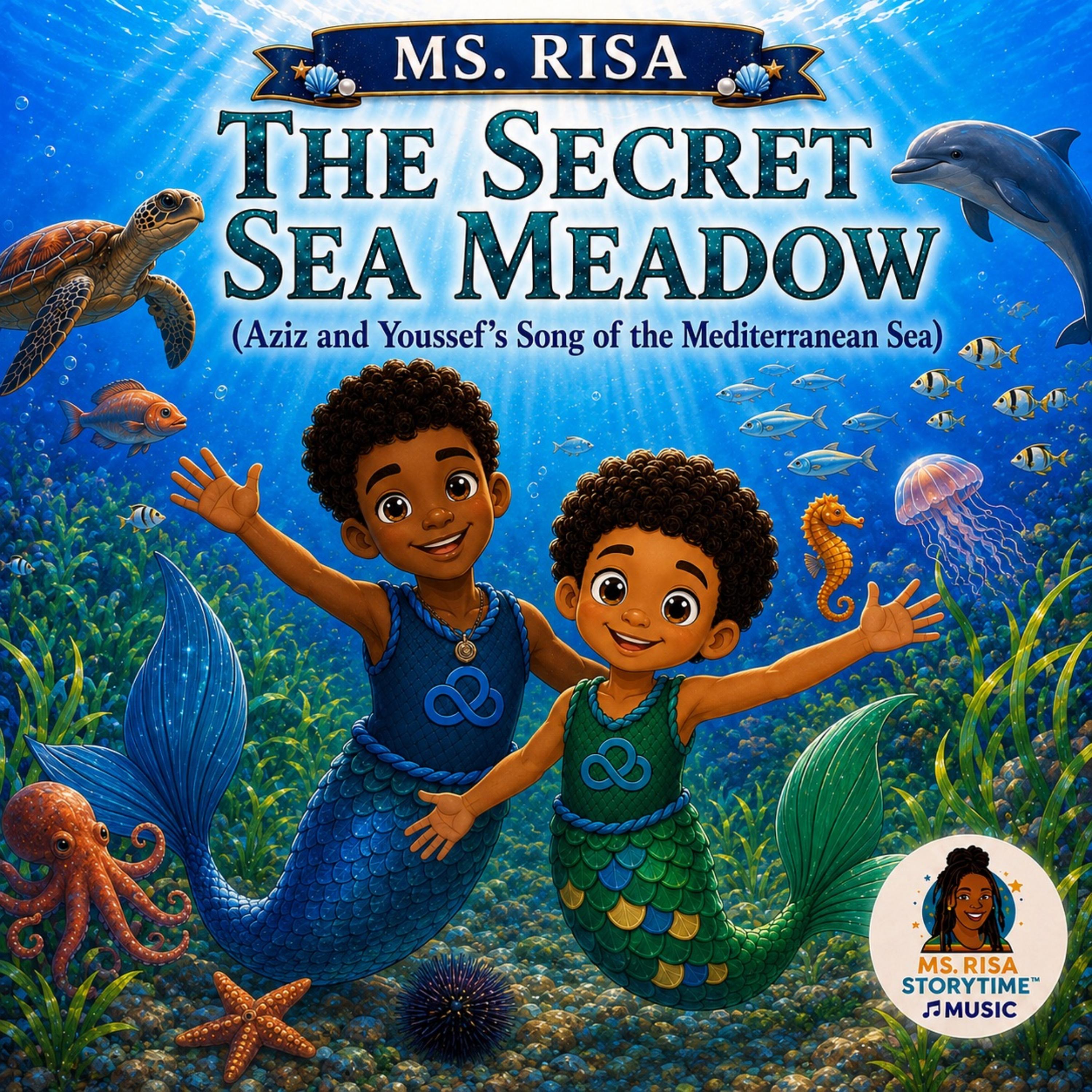 THE SECRET SEA MEADOW  (Aziz and Youssef's Song of the Mediterranean Sea) by Ms. Risa cover art