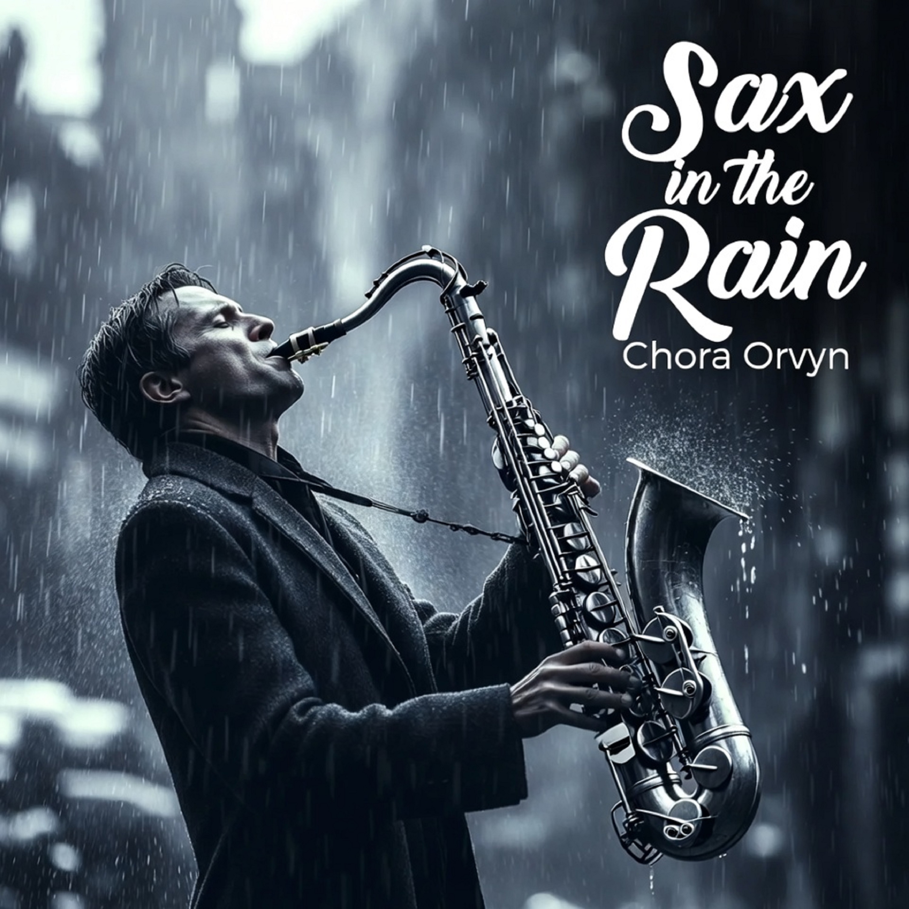 Sax in the Rain artwork