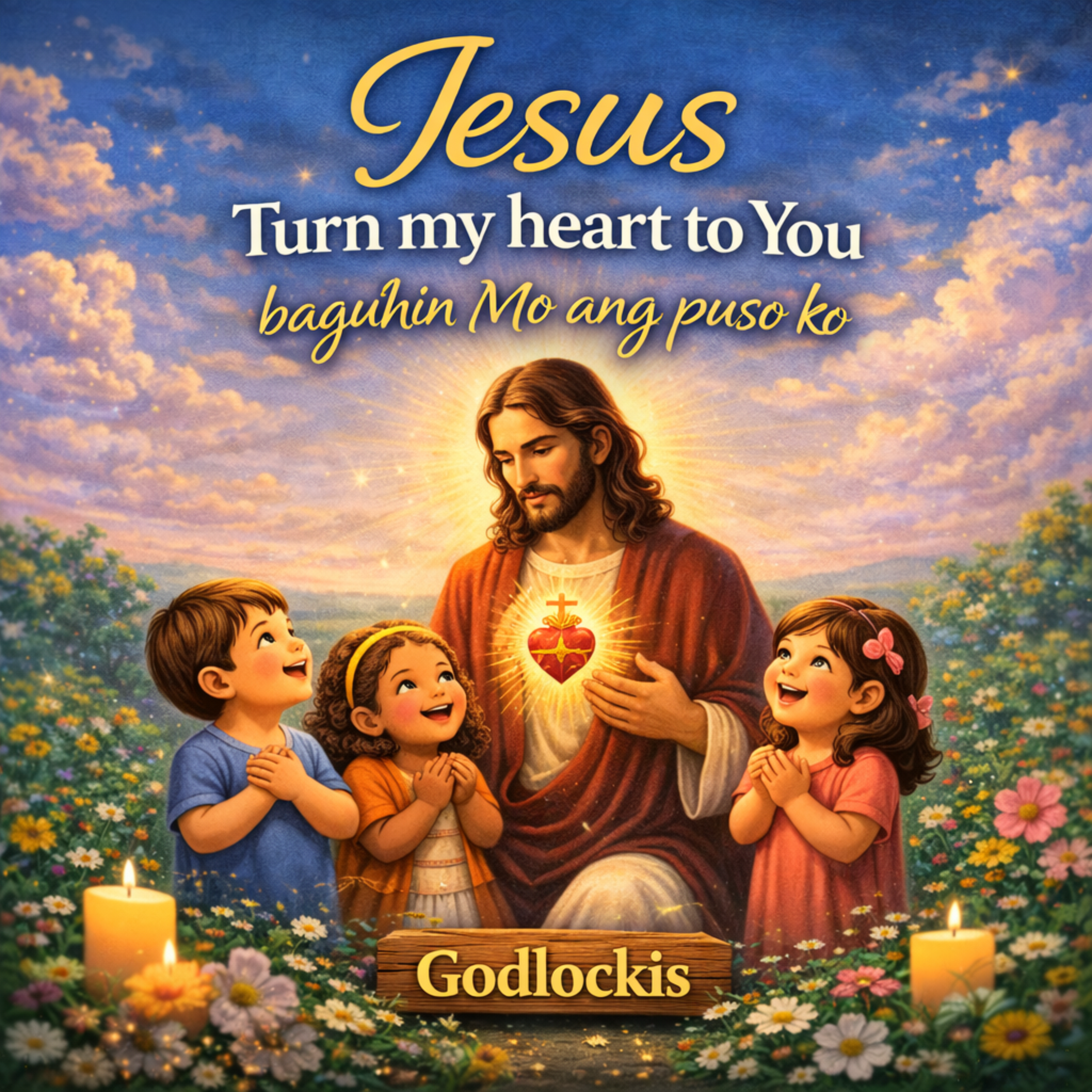 Jesus Turn my heart to You baguhin Mo ang puso ko artwork