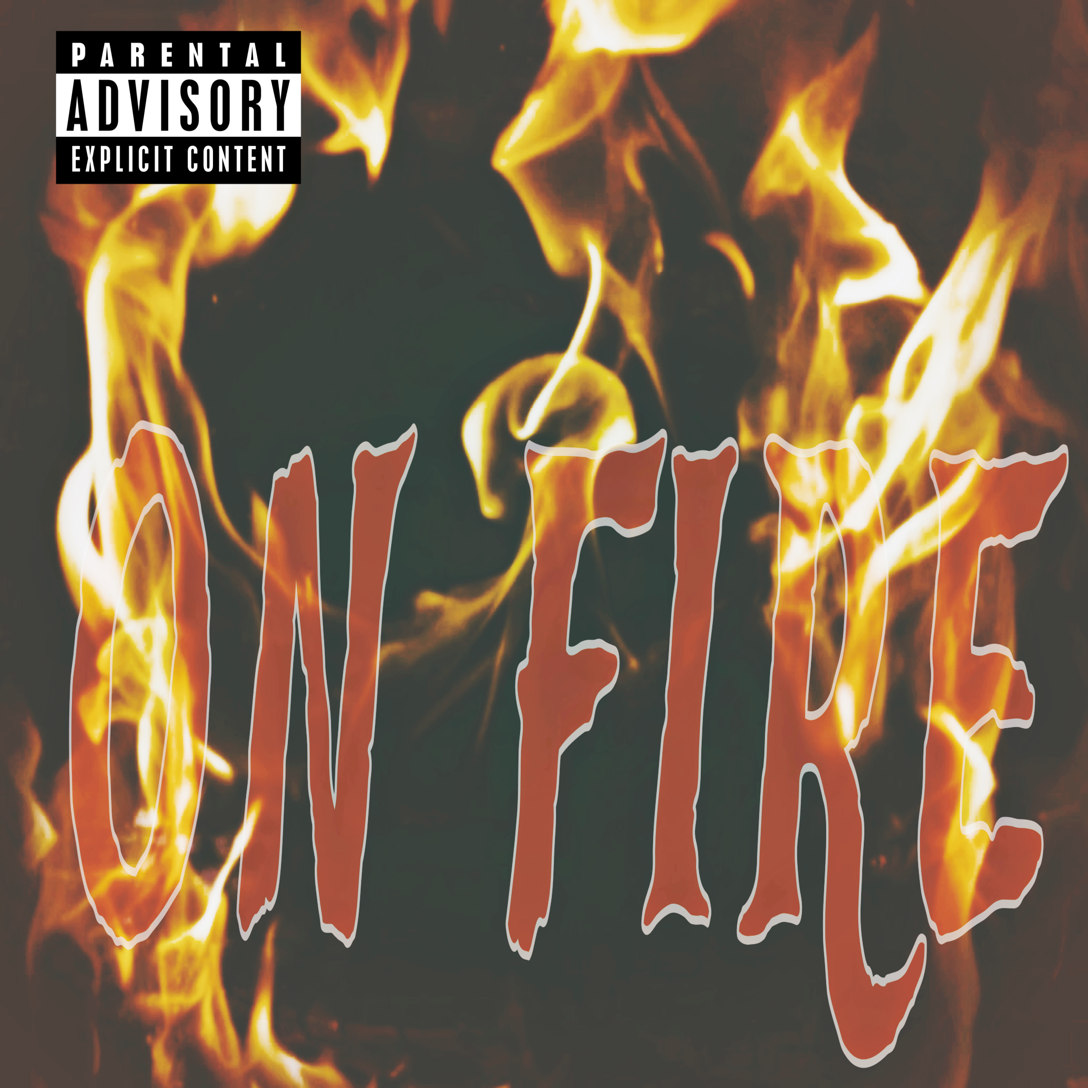 On fire artwork