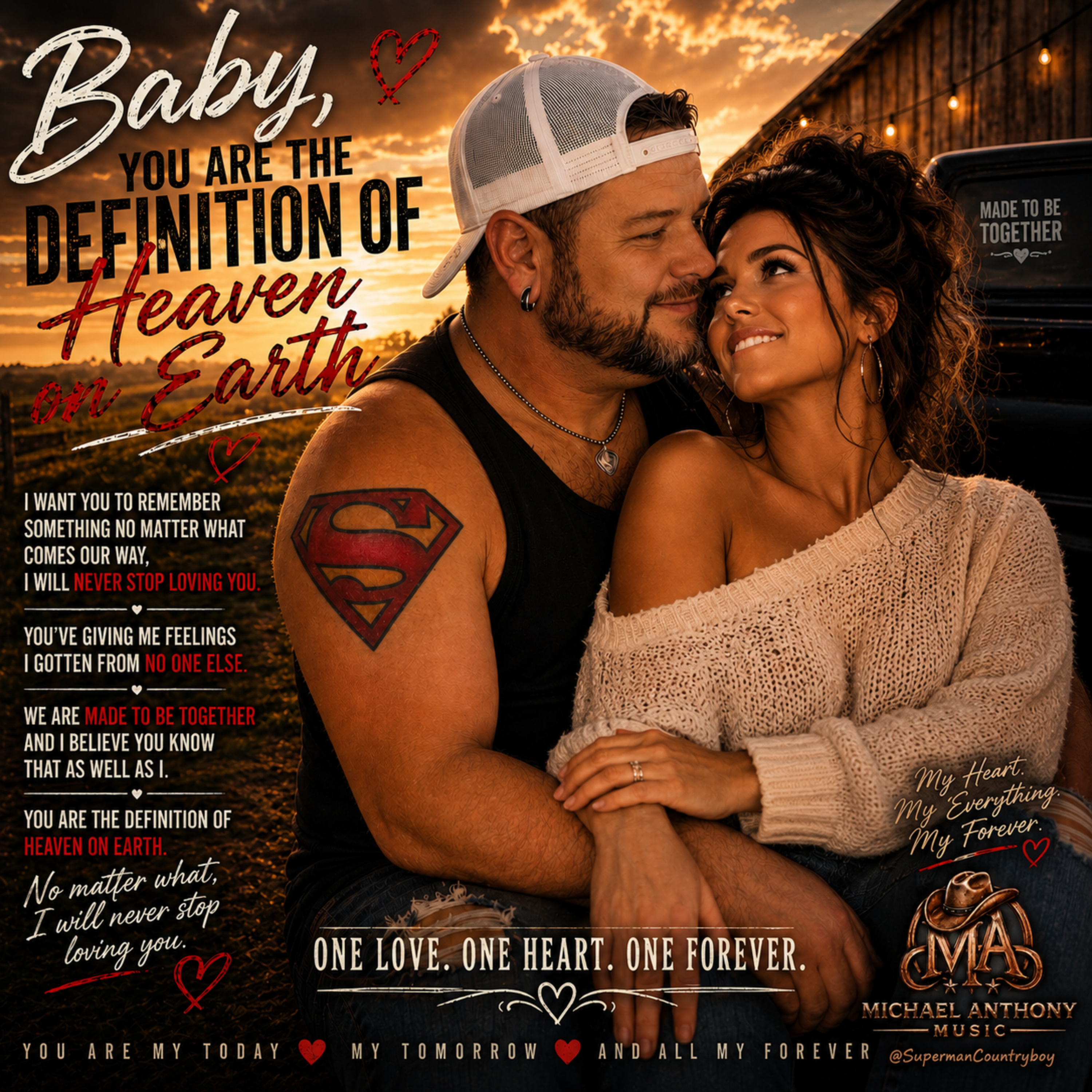 Baby, you are the definition of heaven on Earth by Michael Anthony SupermanCountryboy cover art