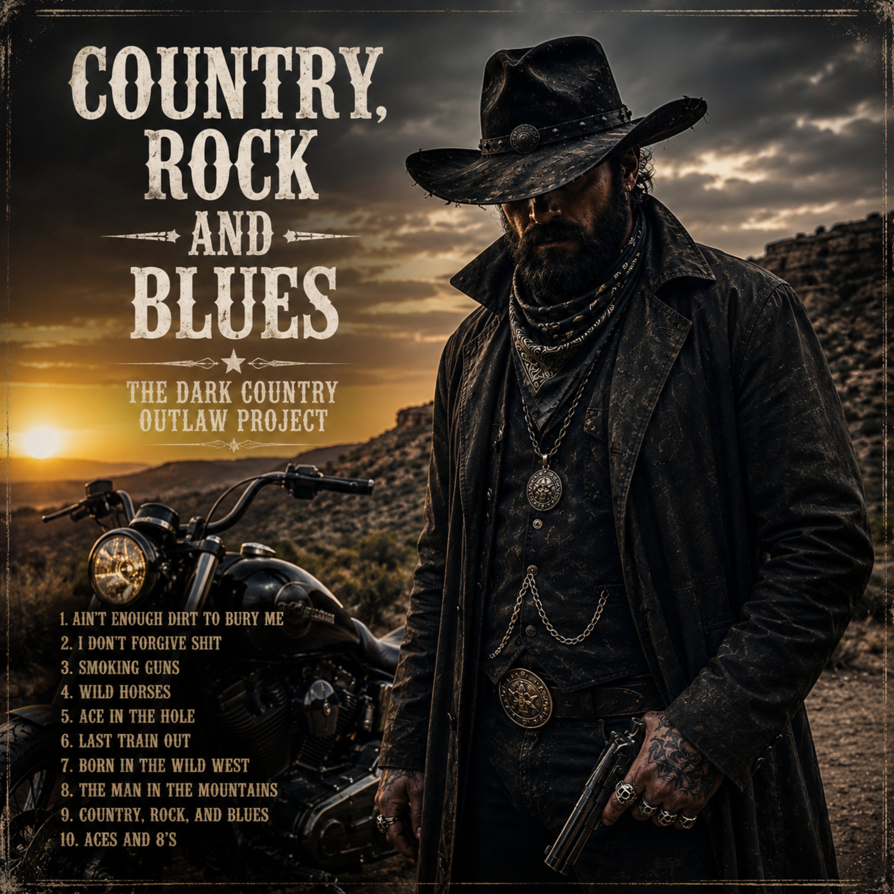 Country Rock and Blues by The Dark Country Outlaw Project cover art